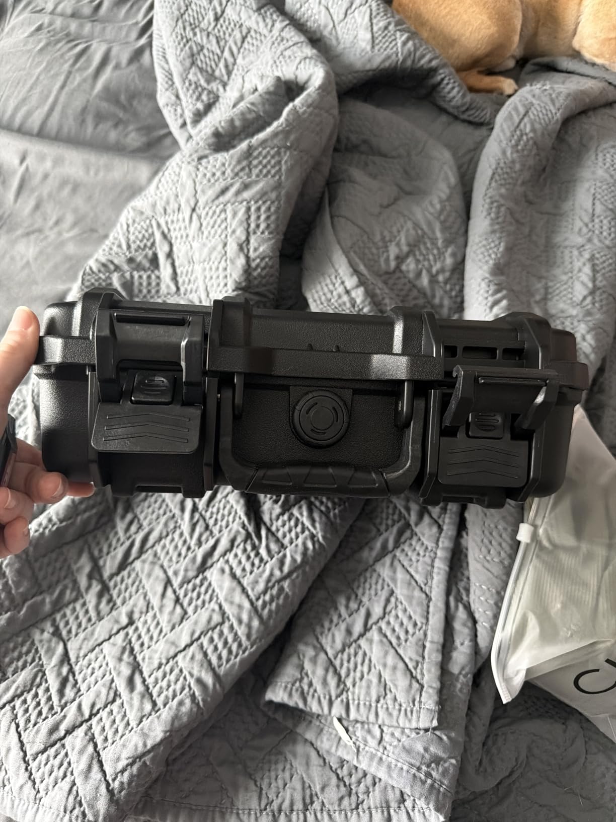 Handgun Case Lockable-Firearm Travel Pistol Case with 2 TSA Locks Included, Pistol Carrying Case Hard Shell, Waterproof Hard Gun Case for Pistol 12.6 x 9.41 x 4.42 Inches, Gun Storage Case with Foam customer photo 2