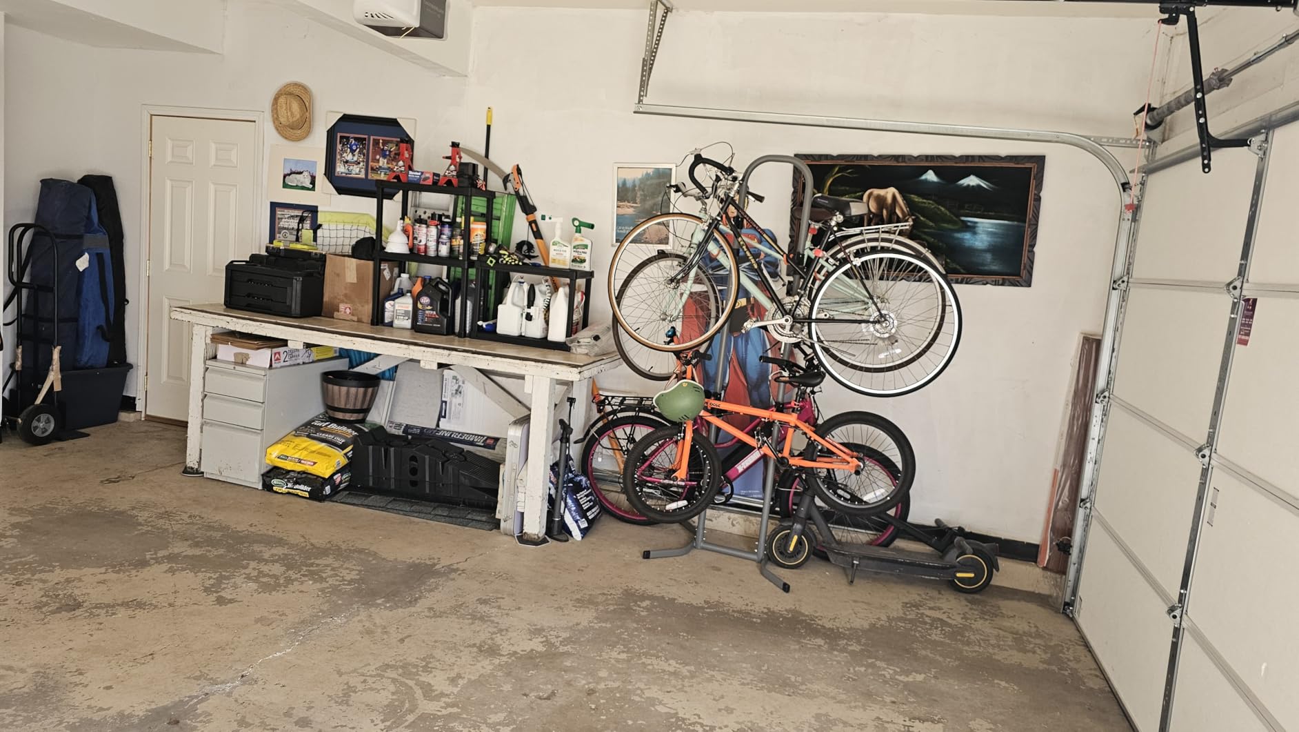 Suchtale 4 Bike Rack, Bicycle Rack, Bike Storage Rack for Garage Home, Freestanding Gravity Bike Stand, Adjustable Vertical Bicycle Holder for Indoor Outdoor, Bike Hanger Floor Parking Cycle Organizer customer photo 1