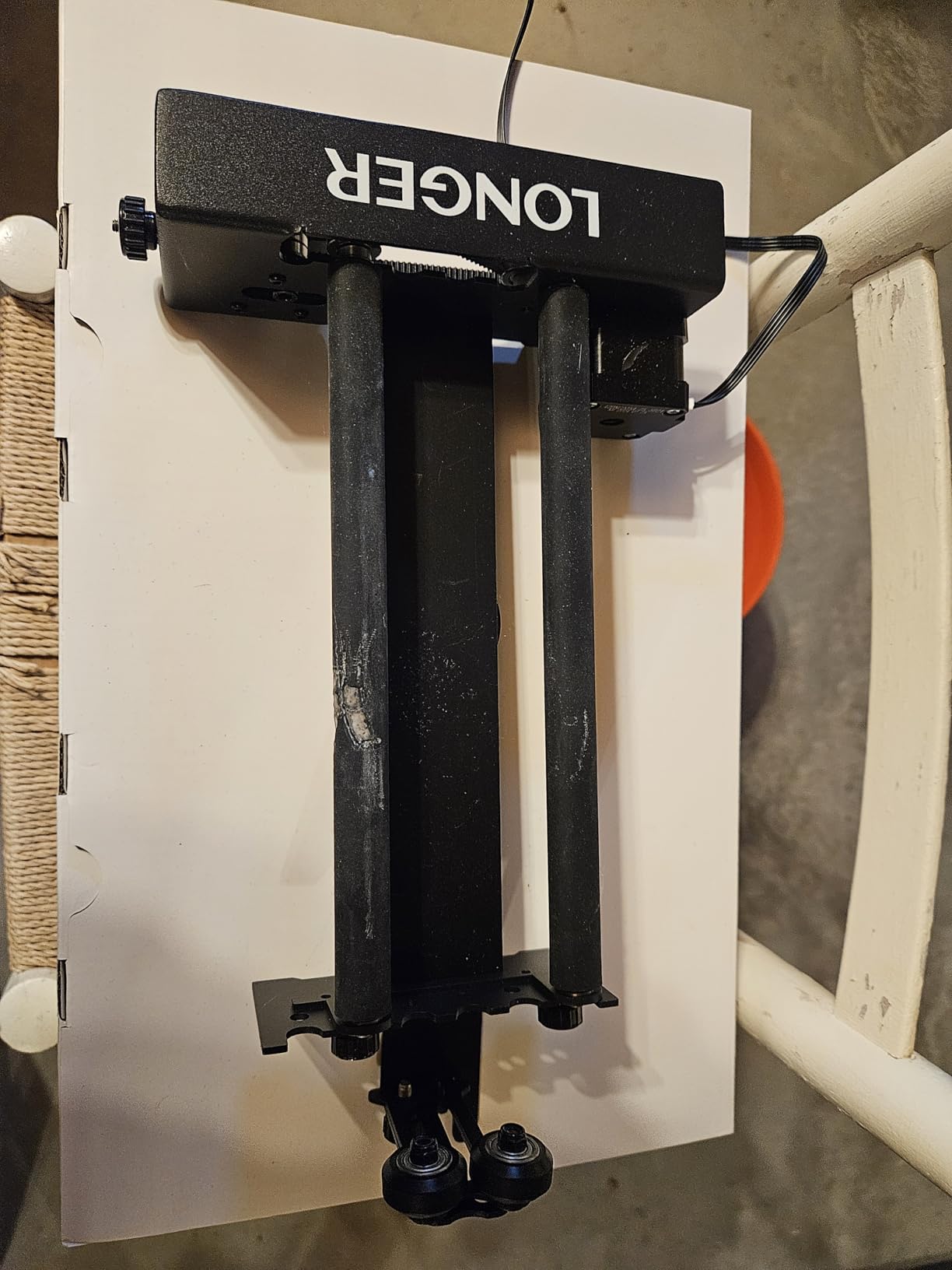 Longer Laser Engraver Rotary Roller, Y-axis Rotary Roller 360 degree Rotation for Laser Engraver Engraving Cylindrical Objects Tumblers Cans Cups Bottles, Adjustable 6-200mm Diameters customer photo 1