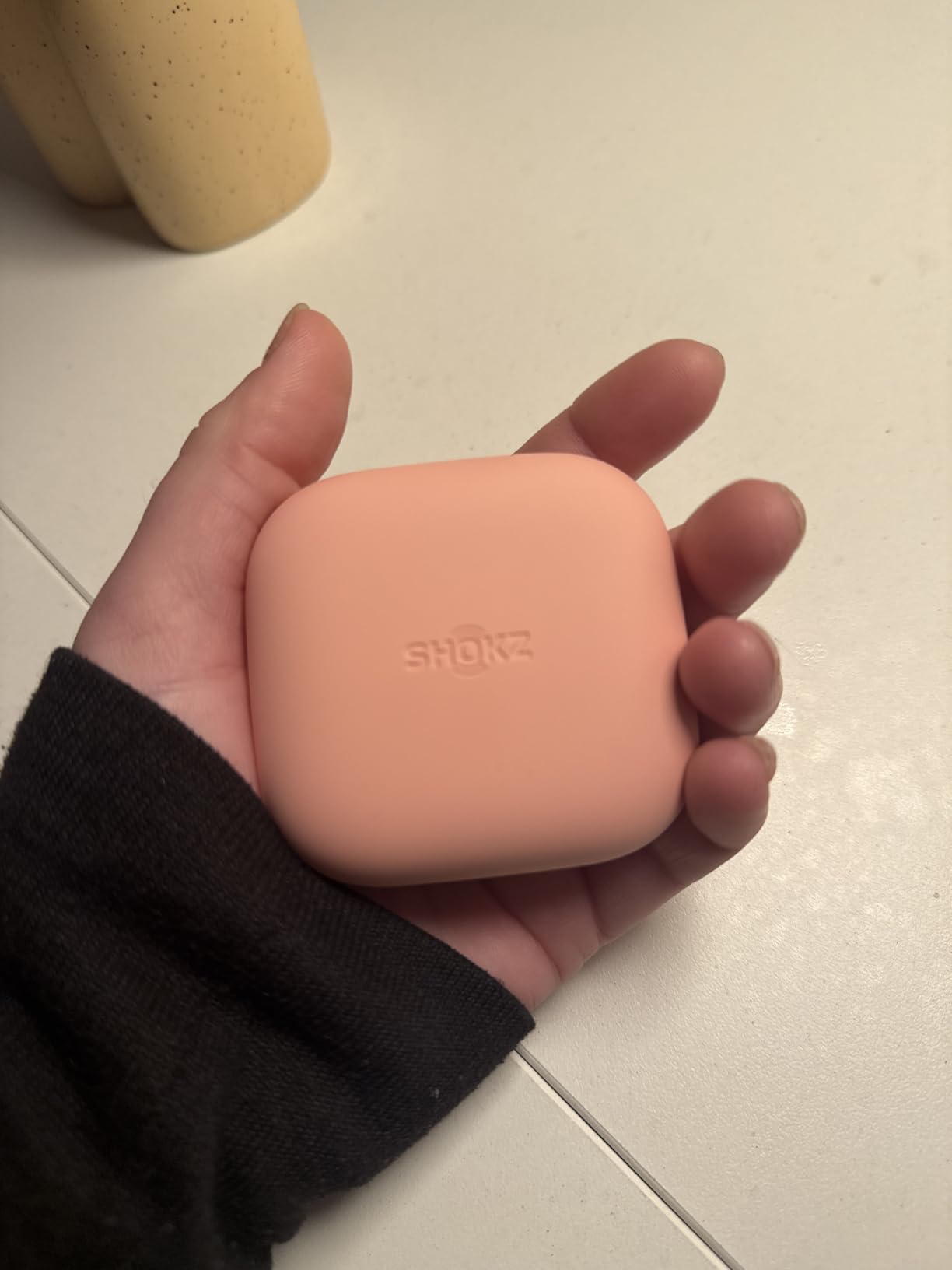 SHOKZ OpenFit Air - Open-Ear Headphones, True Wireless Earbuds, Water Resistant, Secure Earhooks for Daily Use, Black customer photo 2