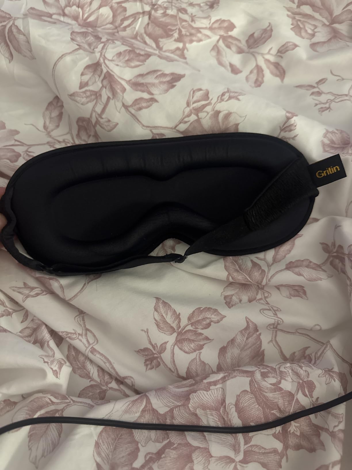 Gritin 100% Blackout Sleep Eye Mask for Women Men, Zero Pressure Sleeping Mask - Ergonomic Design 3D Cutout Eye Movement and Eyelash Friendly Night Blindfold, Ultra Soft Comfortable for Sleeping customer photo 1