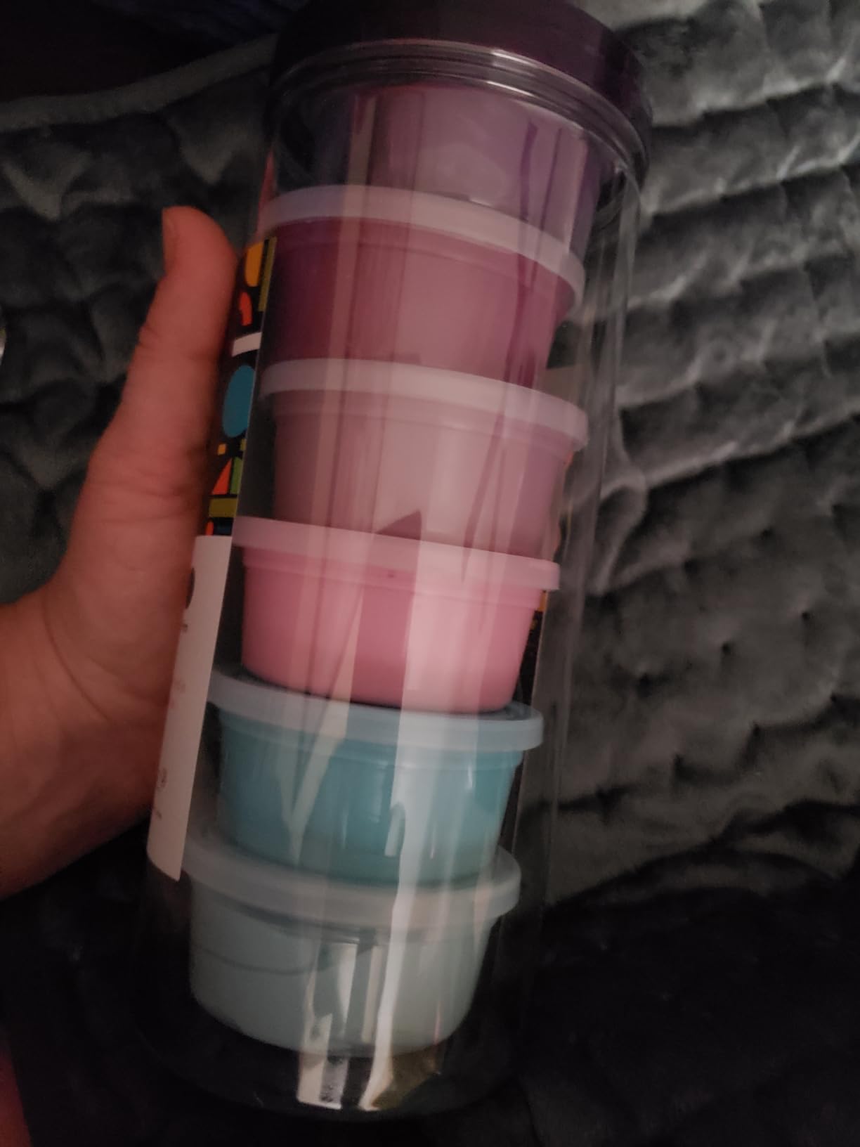 Special Supplies Therapy Putty for Kids and Adults - Resistive Hand Exercise Stress Relief Kit, Set of 6 Strengths, 3 Ounces of Each Putty - Unicorn Colors customer photo 2