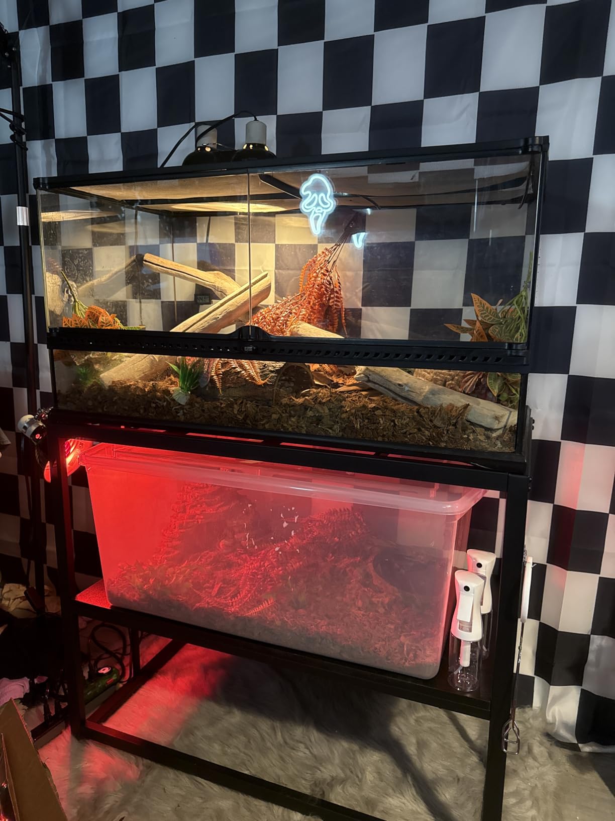 Urban Deco 40 Gallon Fish Tank Stand 660LBS Capacity For Aquarium Stand Metal Fish Tank Stand, Dual-Layer Design Terrarium Stand customer photo 2