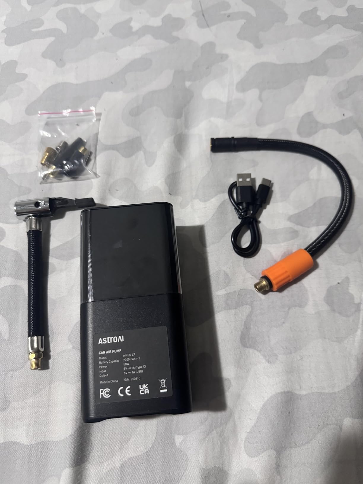 AstroAI L7 Tire Inflator Portable Air Compressor Cordless Mini Bike Pump with Digital Dual Values Display, 150 PSI Car Tires Air Pump with LED Lights & Pressure Gauge for Auto, Motorcycles, Bikes, Balls customer photo 2