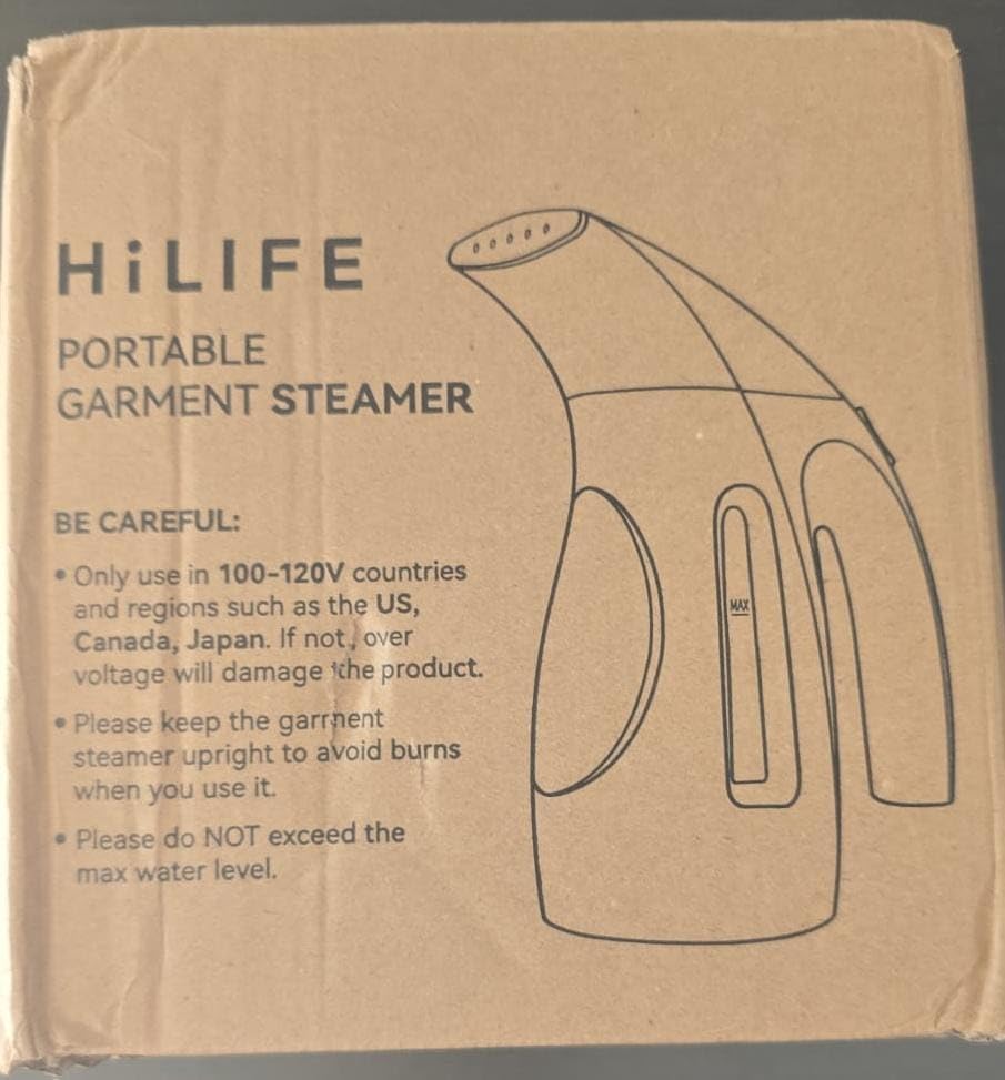HiLIFE Upgraded Steamer for Clothes, Handheld & Portable, 1100W Powerful Steam, 300ml Big Capacity & No Leak Design, 30S Fast Heat-up, Quick Wrinkle Remover, Compact Size for Travel, ONLY 120V customer photo 2