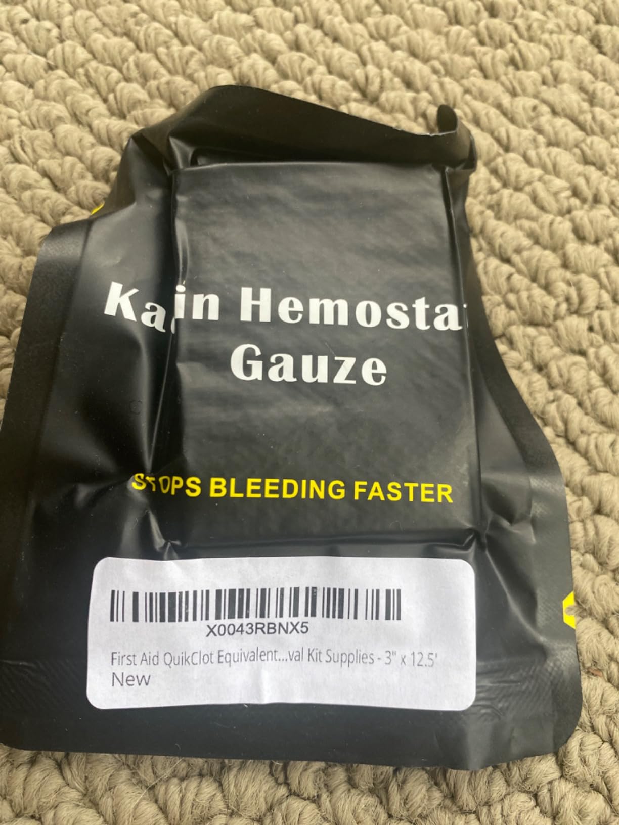 First Aid Advanced Quick Clot Combat Gauze - Flexible Hemostatic Gauze - Stop The Bleed Kit - 3 x 12.5 feet customer photo 2