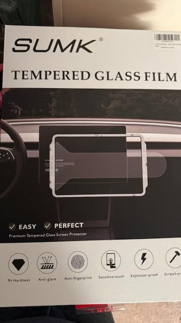 15.4 inch Screen Protector for Tesla Model 3/Y Accessories [Anti-Glare & Anti-Fingerprint] Front & Back Tempered Glass Screen Protector for Tesla Model Y 2025 & Model 3 Highland 2024-2026 - Matte customer photo 2