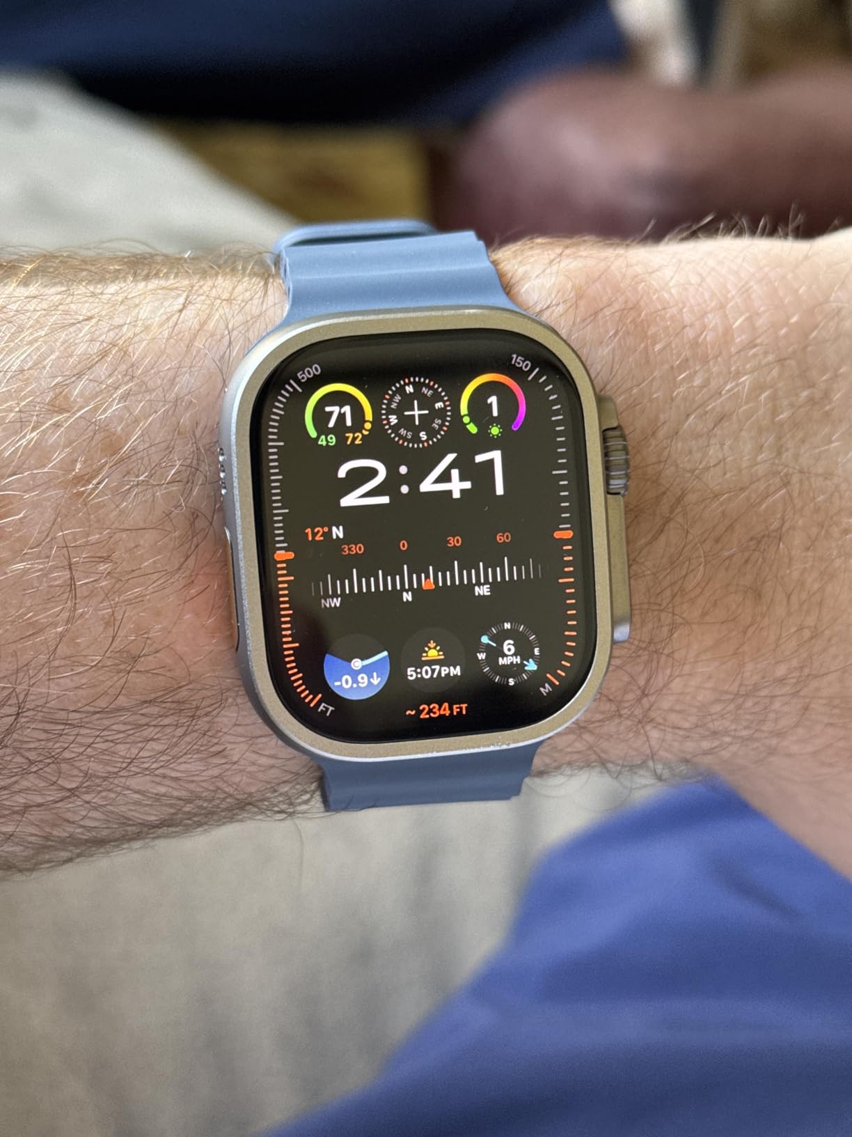 Apple Watch Ultra 2 [GPS + Cellular 49mm] Smartwatch with Rugged Titanium Case & Indigo Alpine Loop Medium. Fitness Tracker, Precision GPS, Action Button, Extra-Long Battery Life customer photo 2