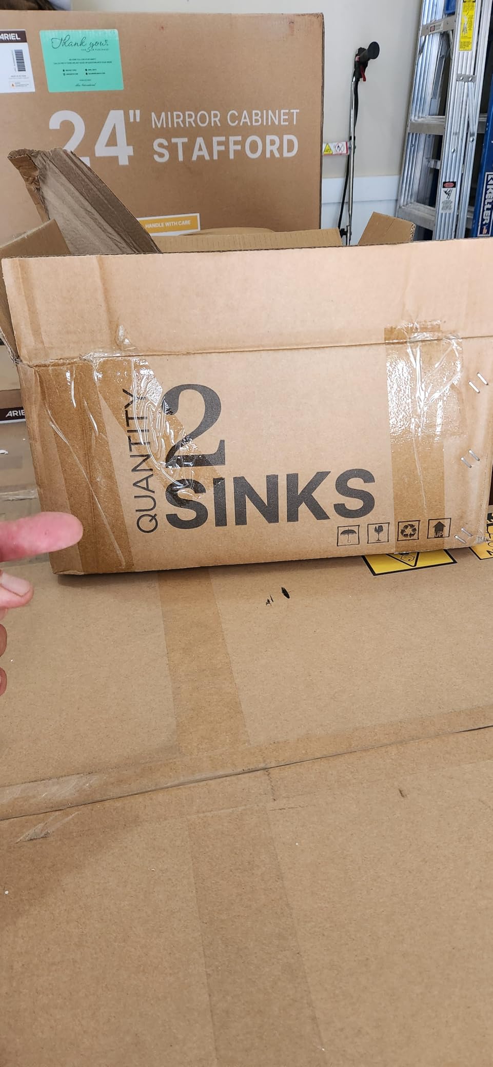 ARIEL Hepburn 72-inch Bathroom Vanity with Sink,Solid Wood, 1.5-inch Carrara White Quartz Countertop & Backsplash, Double Rectangular Porcelain Sink, 4 Soft Closing Doors, 6 Dovetail Drawers, White customer photo 1