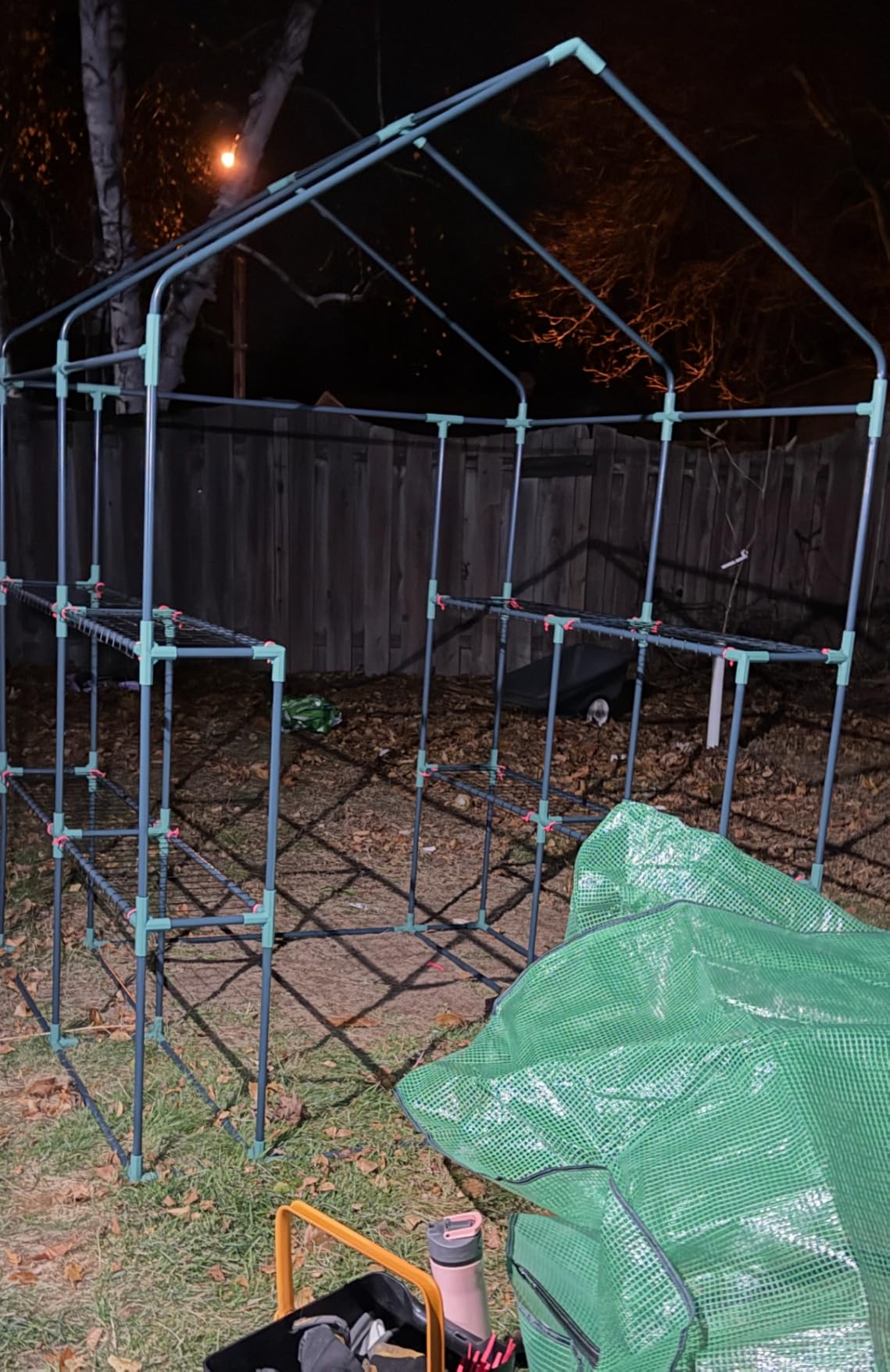 Greengro Greenhouse, 57 x 85 x 76'' Greenhouses for Outdoors, Portable Greenhouse Kit with Mesh Side Windows, PE Cover, 8 Shelves, Heavy Duty Walk in Green House for Backyard Garden Indoor Outside customer photo 1