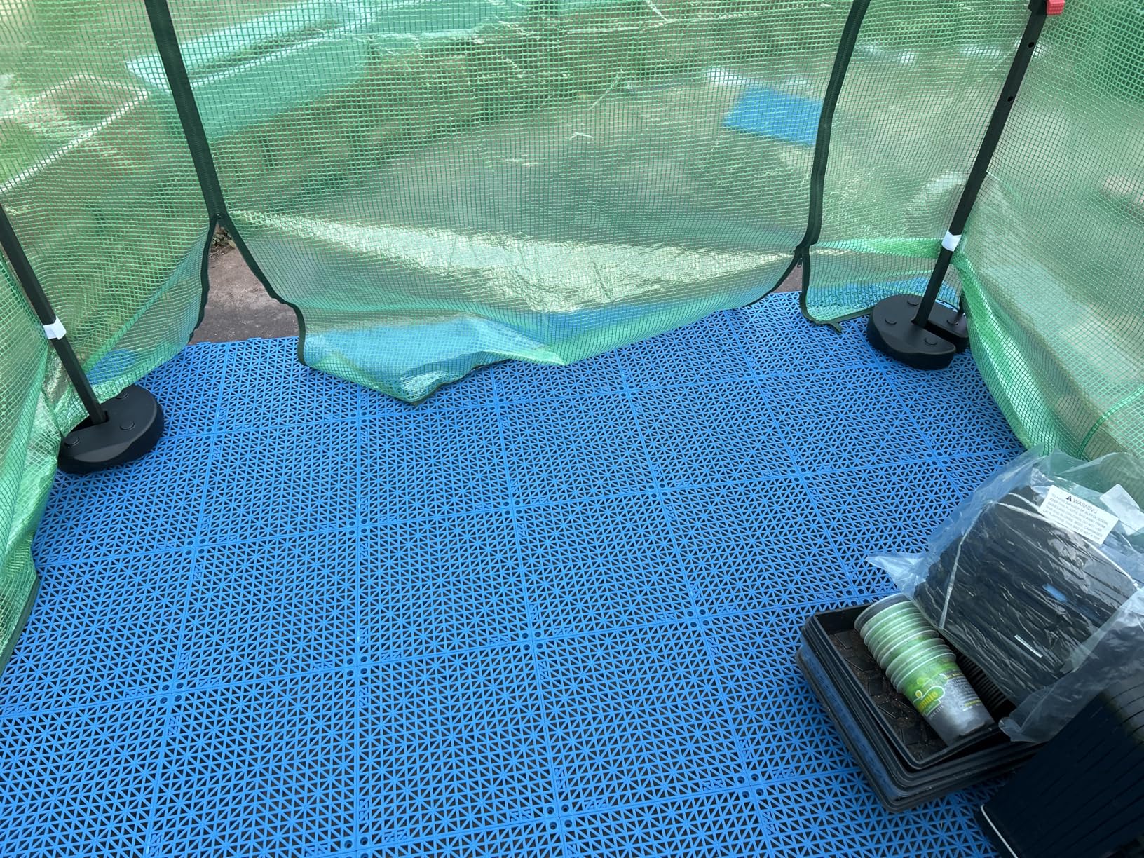 VEVOR Interlocking Tile 55PCS Black, Drainage Tiles 12