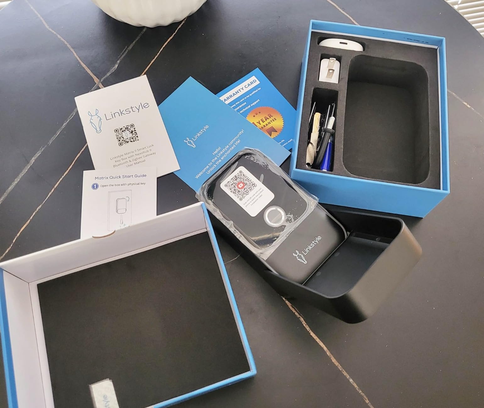 Matrix II Smart Key Lock Box by LINKSTYLE - Includes WiFi Hub (2.4GHz wi-fi only) for Remote Access, Waterproof, Wall mountable, 5-Unlock Modes, for Airbnb, Realtors, Hotels, Car Rentals customer photo 2