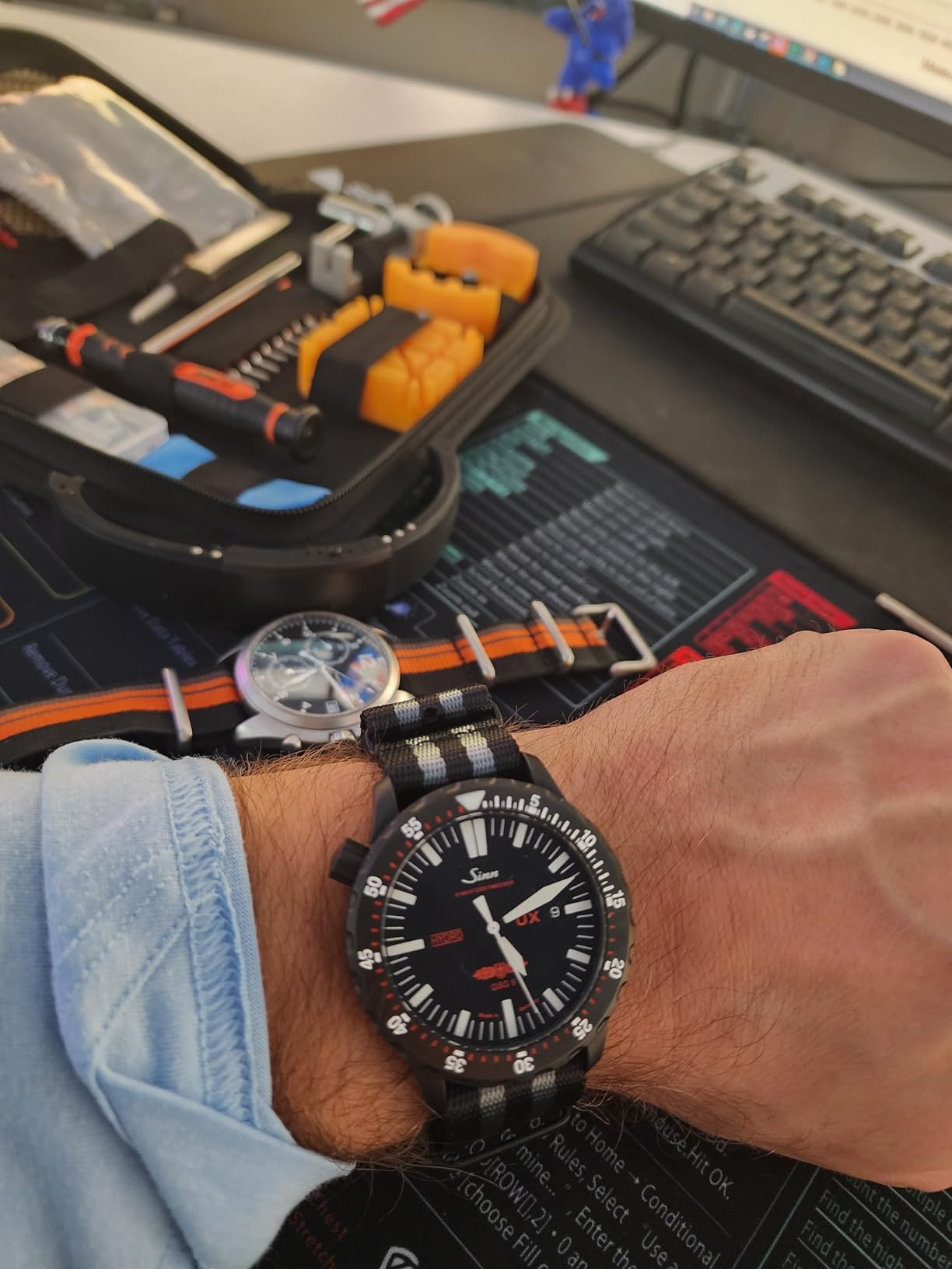 【2024 New】JOREST Watch Repair Tool Kit, Battery Replacement & Strap Adjustment, Wrench Opening Back Cover, Case Opener, Link Remover, Bracelet Resizing, Band Pin Removal, Screwdriver, Spring Bar customer photo 1