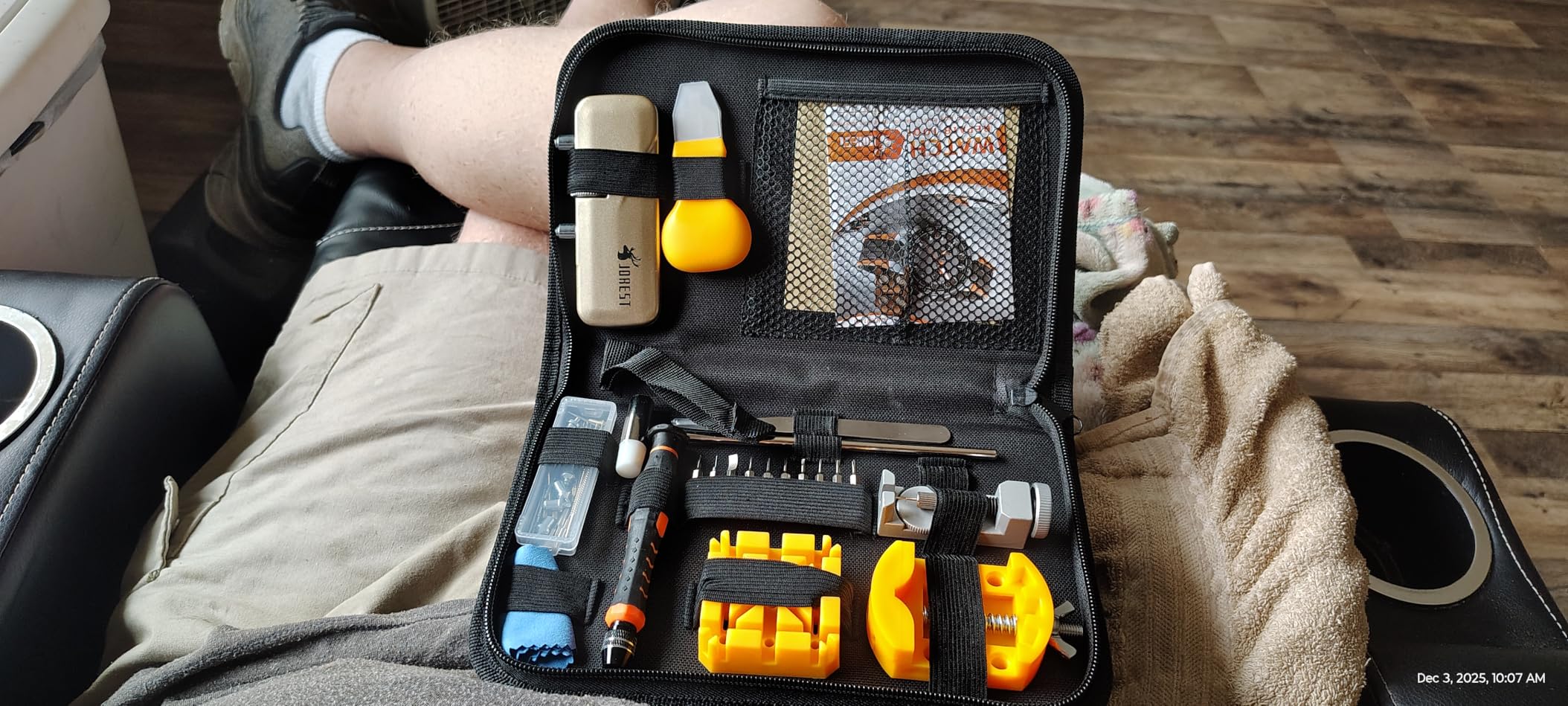 【2024 New】JOREST Watch Repair Tool Kit, Battery Replacement & Strap Adjustment, Wrench Opening Back Cover, Case Opener, Link Remover, Bracelet Resizing, Band Pin Removal, Screwdriver, Spring Bar customer photo 2