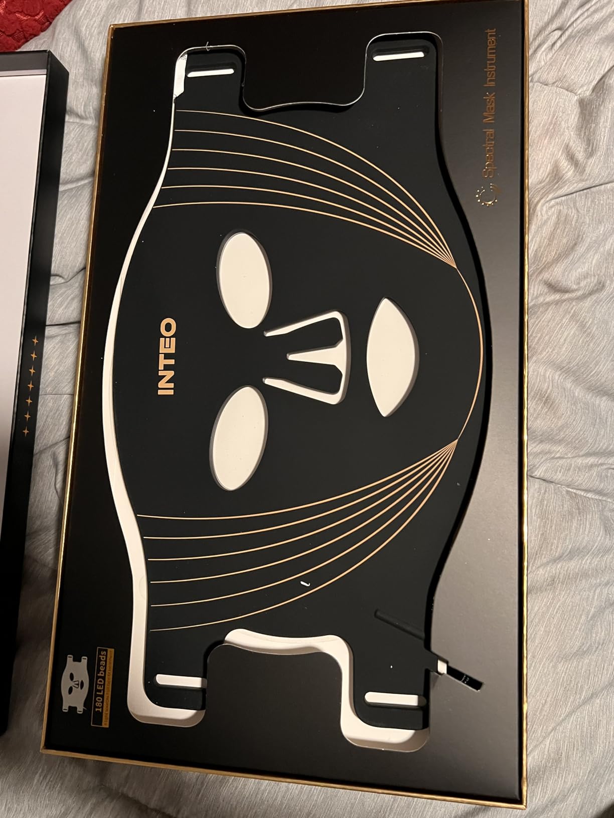 INTEO Red Light Therapy for Face, 3 Modes Portable Led Face Mask Light Therapy with Remote, Near-infrared 850 Red Light Mask with Timing Function, Led Light Therapy At Home 180 LED Beads customer photo 2