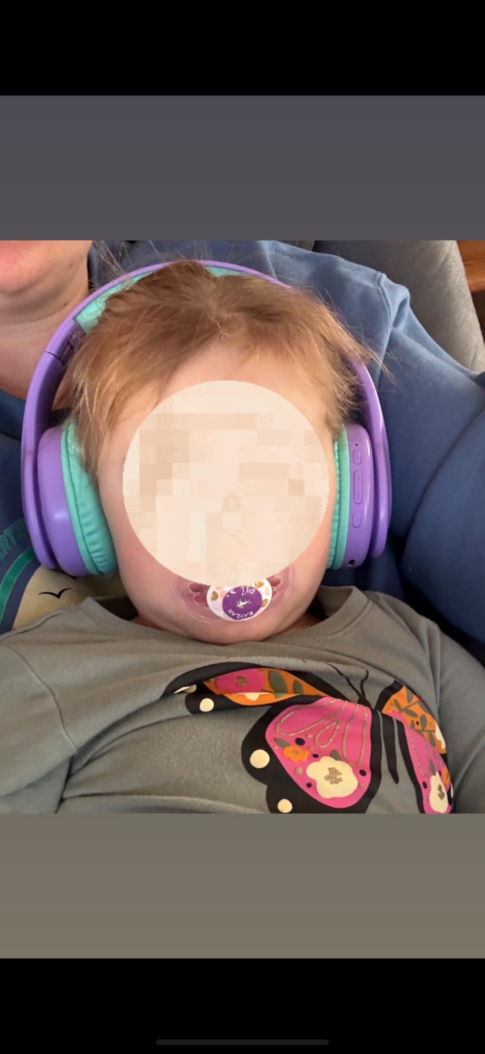 Kids Bluetooth Headphones, Lightweight Wireless Headphones for Kids, 85/94dB Volume Limited, 60 Hours Playtime, Bluetooth 5.3, Over-Ear Toddler Headsets with Built-in Mic, Purple customer photo 2