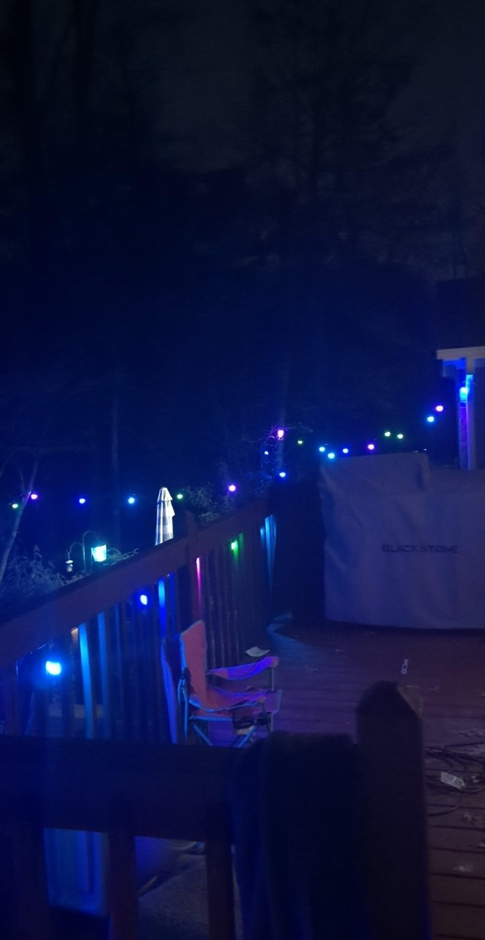 Govee Smart Outdoor String Lights 2, 48ft Outdoor Lights with Dimmable Warm White LED Bulbs, 47 Scene Modes for Patio, Backyard, Balcony, IP65 Waterproof, Works with Alexa, App Control customer photo 1