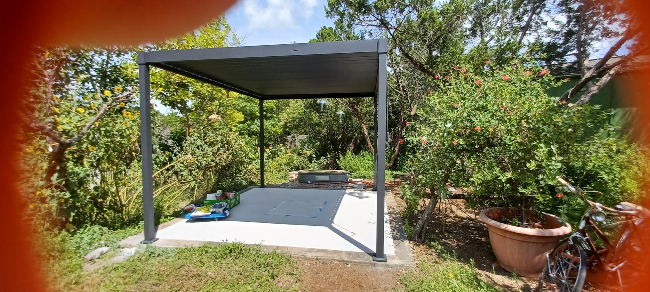 MIRADOR 80S Louvered Pergola 10' x 10', Modern Style with Adjustable Louvers for Outdoor Roof, Garden, Easy Assembly, Durable, Charcoal customer photo 1