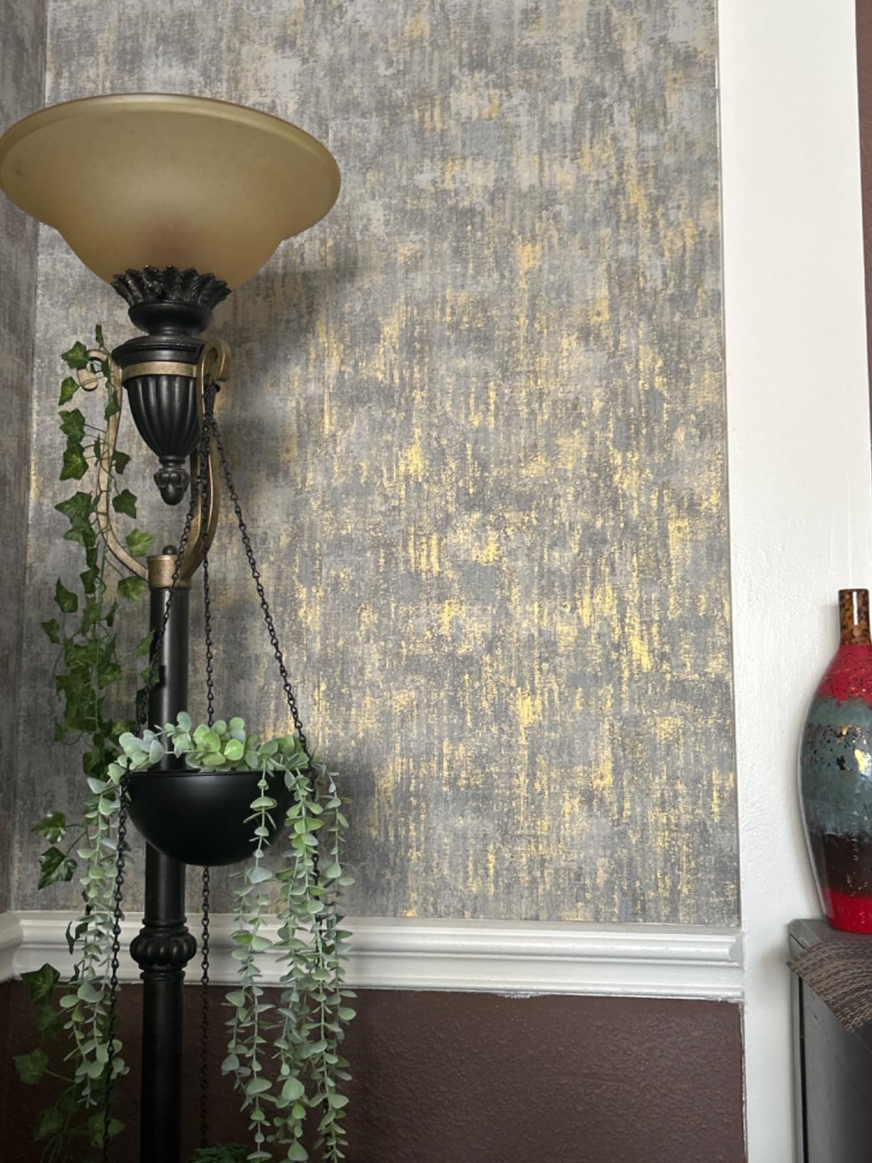 Gomake Wallpaper Smoothing Tool Wallpaper Brush Tools Kit with Felt Squeegee Craft Precision Knife for Paper Peel and Stick Wallpaper Car Wrap Vinyl Window Tint Film Wallpaper Adhesive (Kit 02) customer photo 2