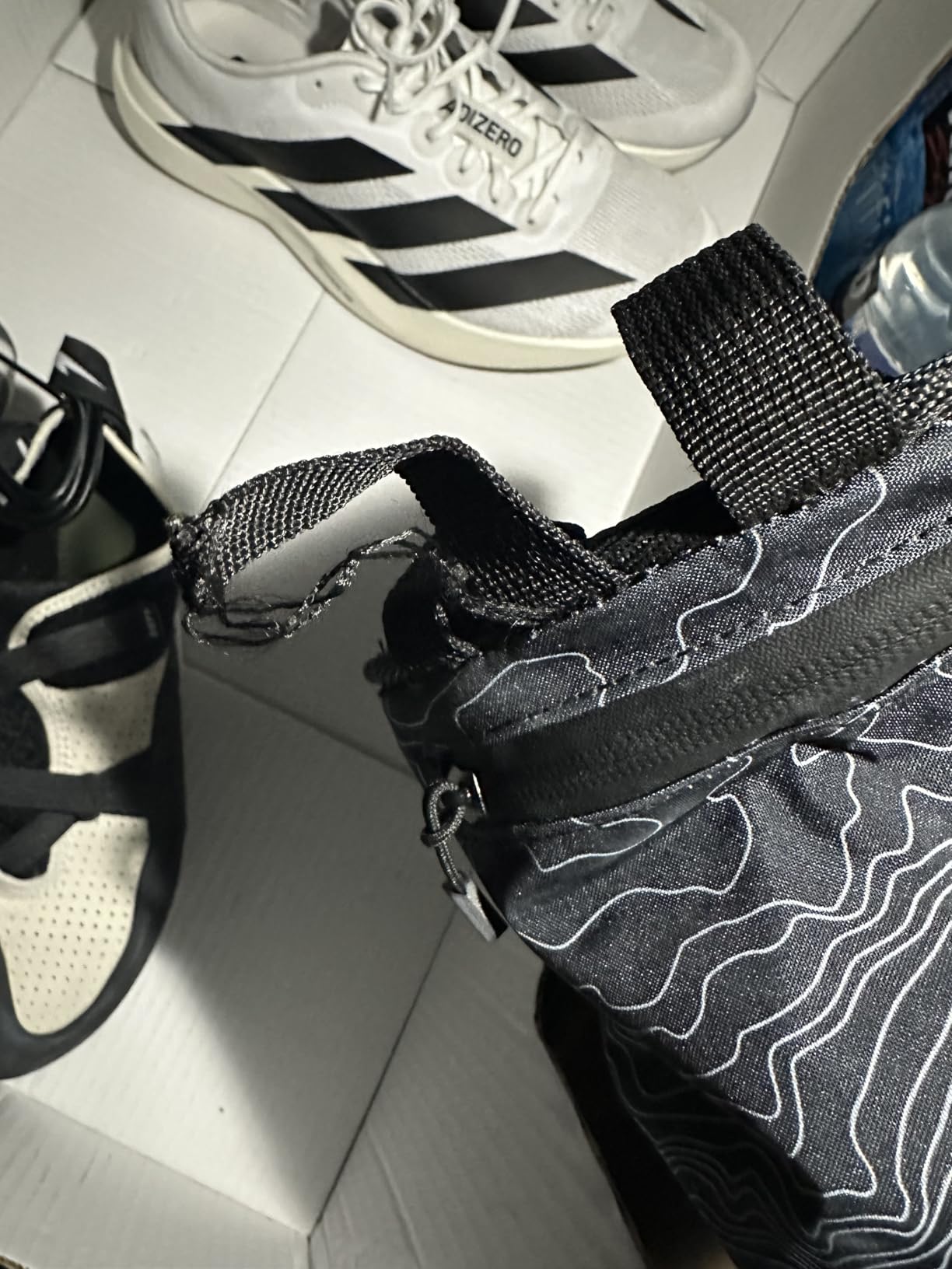 Chalk Bag + Refillable Chalk Ball - Iconic Topographical Map, Draw String Closure, 2 Zippered Pockets, & Brush Holder - Climbing Chalk Bag for Rock Climbing, Bouldering, Weightlifting, Gymnastics customer photo 1