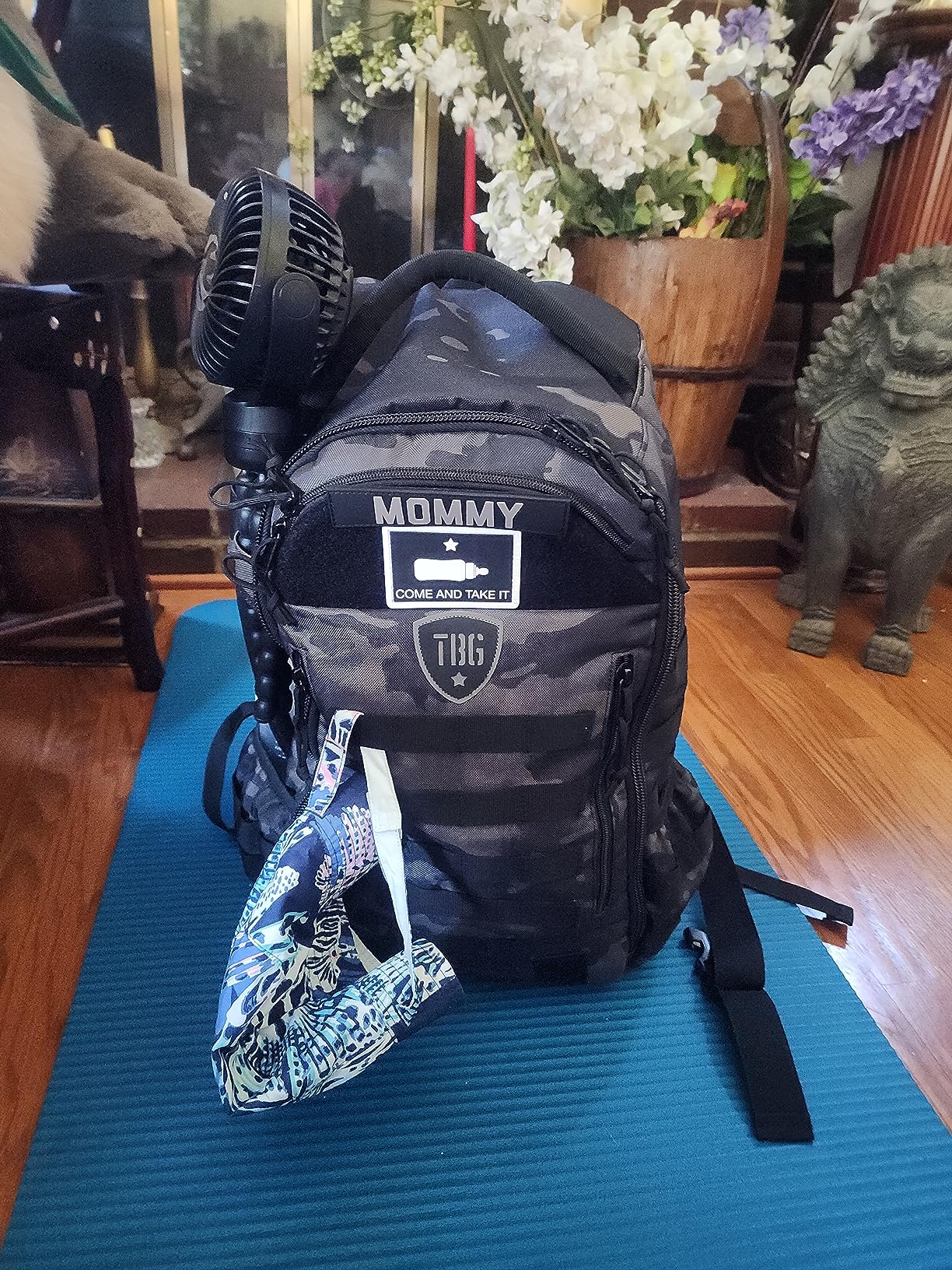 Tactical Baby Gear Daypack Tactical Diaper Bag Backpack for Dads - MOLLE compatible, Built-in Changing Mat, Stroller Straps (Black 4th Gen) customer photo 1