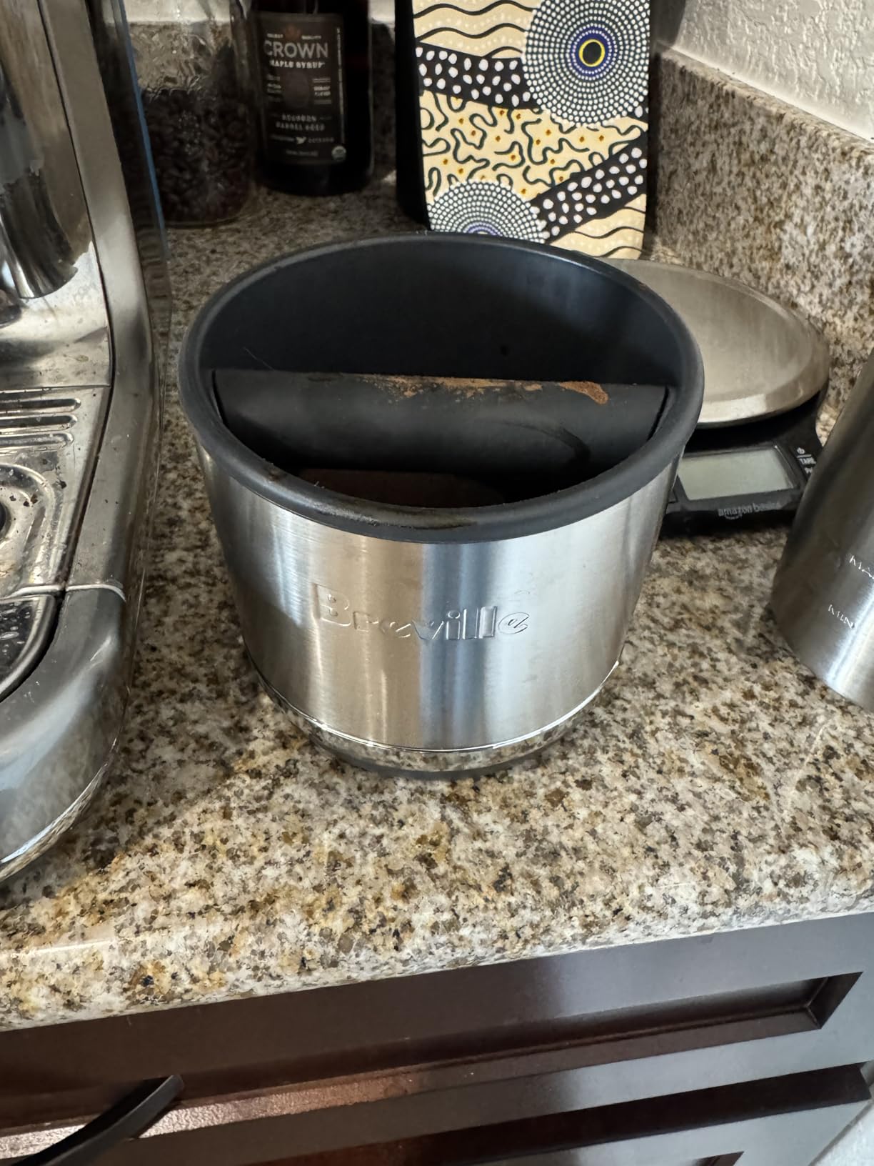 Breville BEA501BSS Knock Box 10 Espresso Machine Accessory, 10 Puck Capacity, Brushed Stainless Steel customer photo 1