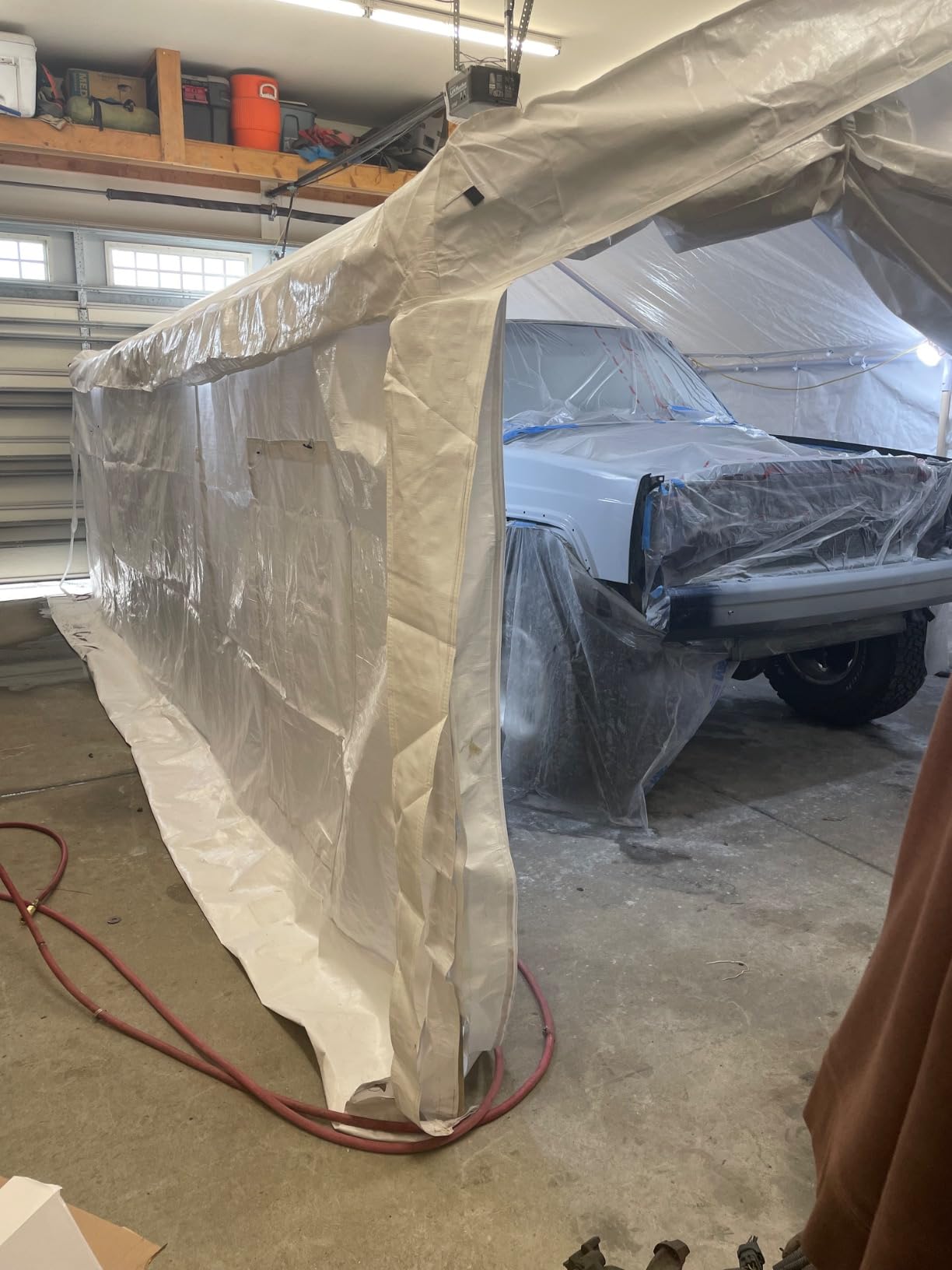 CooTentler Rainproof Portable Paint Booth 20X12X10FT Spray Booth with 6pcs Mesh Windows & Floor for Painting Cars, Auto Parts, Big Furniture and Other Items customer photo 1