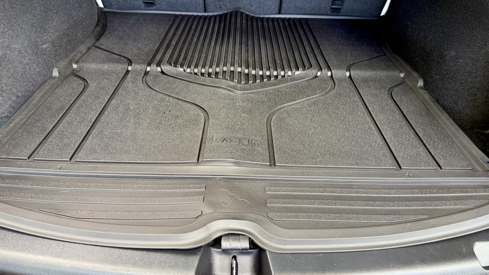 LASFIT Trunk Mat Trunk Liner for Tesla Model 3 Highland 2026 2025 2024, All Weather TPE Custom Fit Cargo Mat Cargo Liner Interiror Accessories, Black customer photo 1