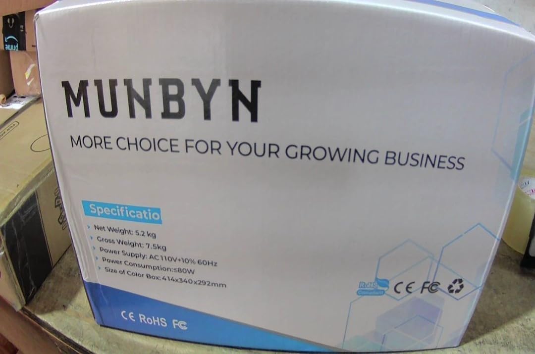 MUNBYN IMC09 Mixed Denomination Money Counter Machine, Value Counting, UV/MG/IR/MT Bill Counter, 3.5