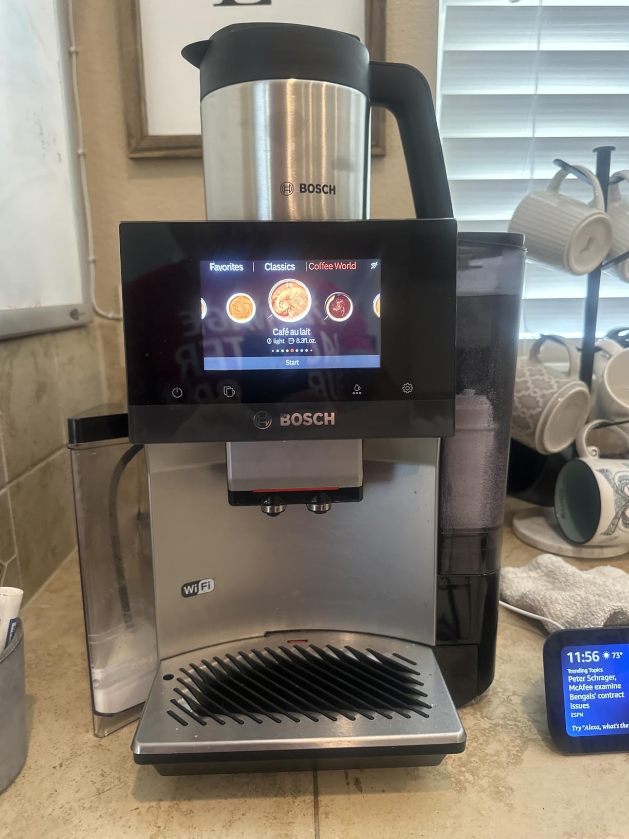 Bosch 800 Series Fully Automatic Espresso and Coffee Machine - 36 Drinks with Coffee World, Cold Brew, Double Cup, Integrated Milk Container, Smart Features, in Silver TQU60307 customer photo 1