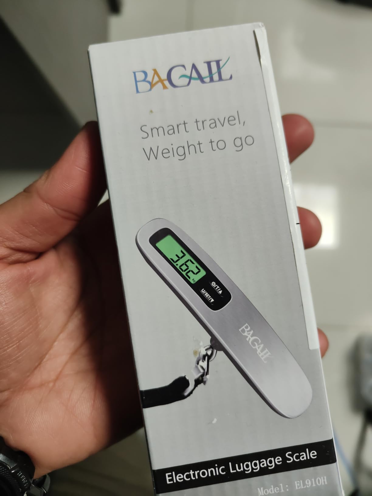 Digital Luggage Scale, 110lbs Hanging Baggage Scale with Backlit LCD Display, Portable Suitcase Weighing Scale, Travel Luggage Weight Scale with Hook, Strong Straps for Travelers customer photo 1