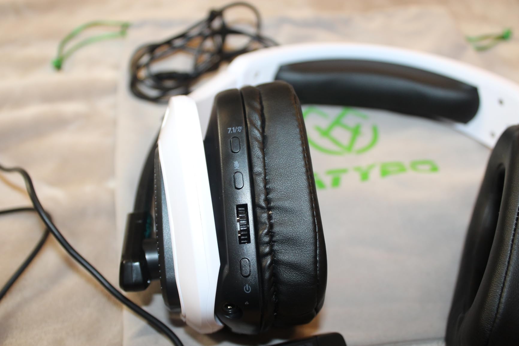 Tatybo Wireless Gaming Headset for PC, Ps5, Ps4, 2.4 Ghz USB & Type-C Gaming Headphones with Microphone, 30H Battery Bluetooth Headphones for Switch, Laptop, Mobile, Mac customer photo 1