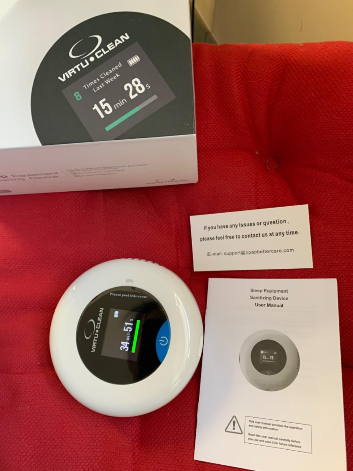 Multi-Function Cleaner Upgraded Cleaning Kit for Virtuclean Machine | 100% Waterless | One-Step Sleep Equipment Maintenance | Easy, Efficient, and Time-Saving Operation customer photo 2