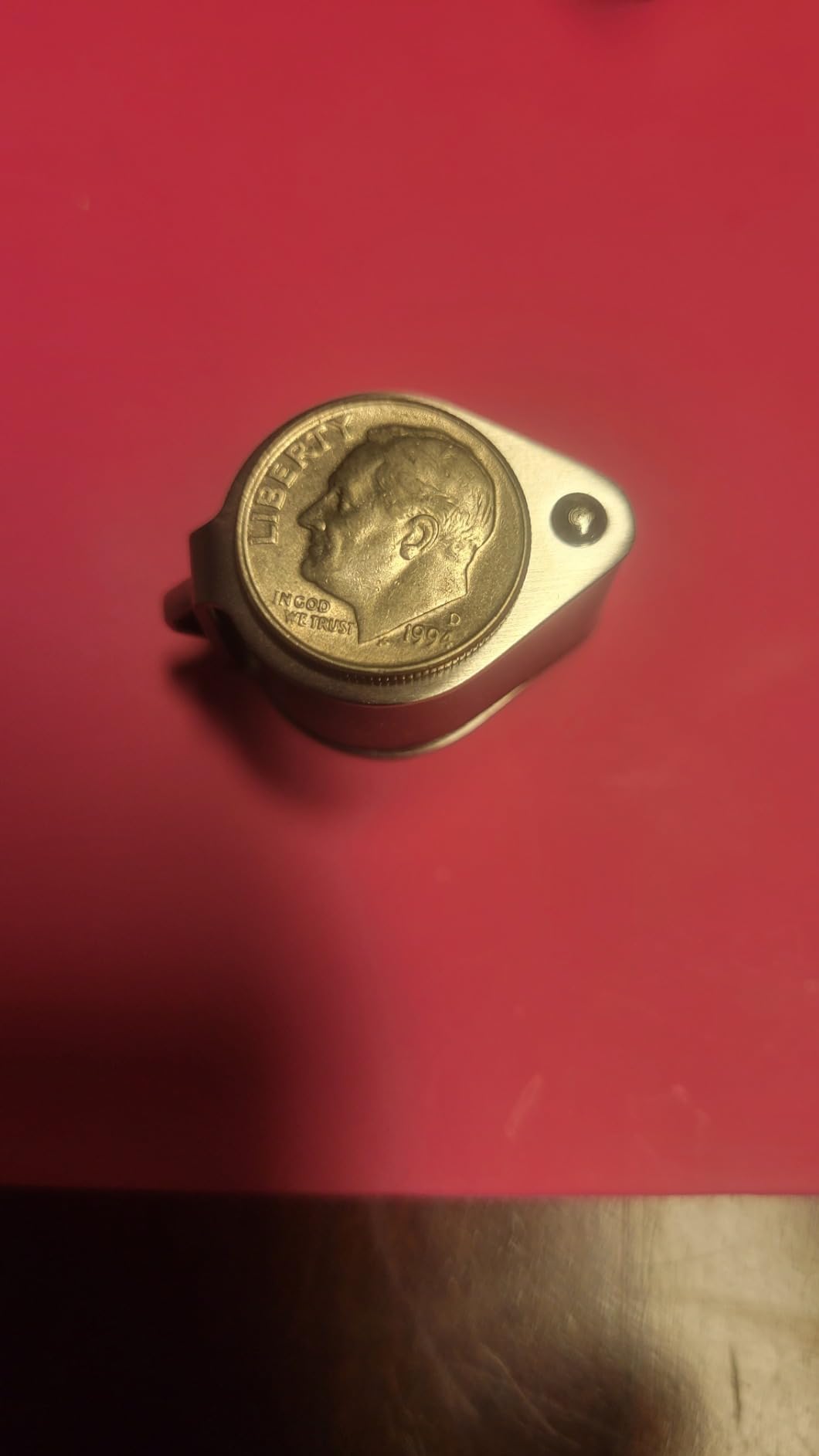 Hastings Triplet Loupe 10X Jeweler's Loupe with 16mm Triplet Lens Foldable Tiny Loupe Magnifier Gemstone Magnifying Tool with Cloth Bag for Jewelry, Diamond, Coins, Watches and Stamps customer photo 1