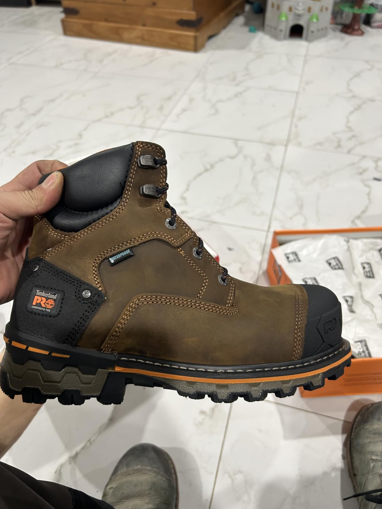 Timberland PRO Men's Boondock 6 Inch Composite Safety Toe Waterproof Industrial Work Boot customer photo 1