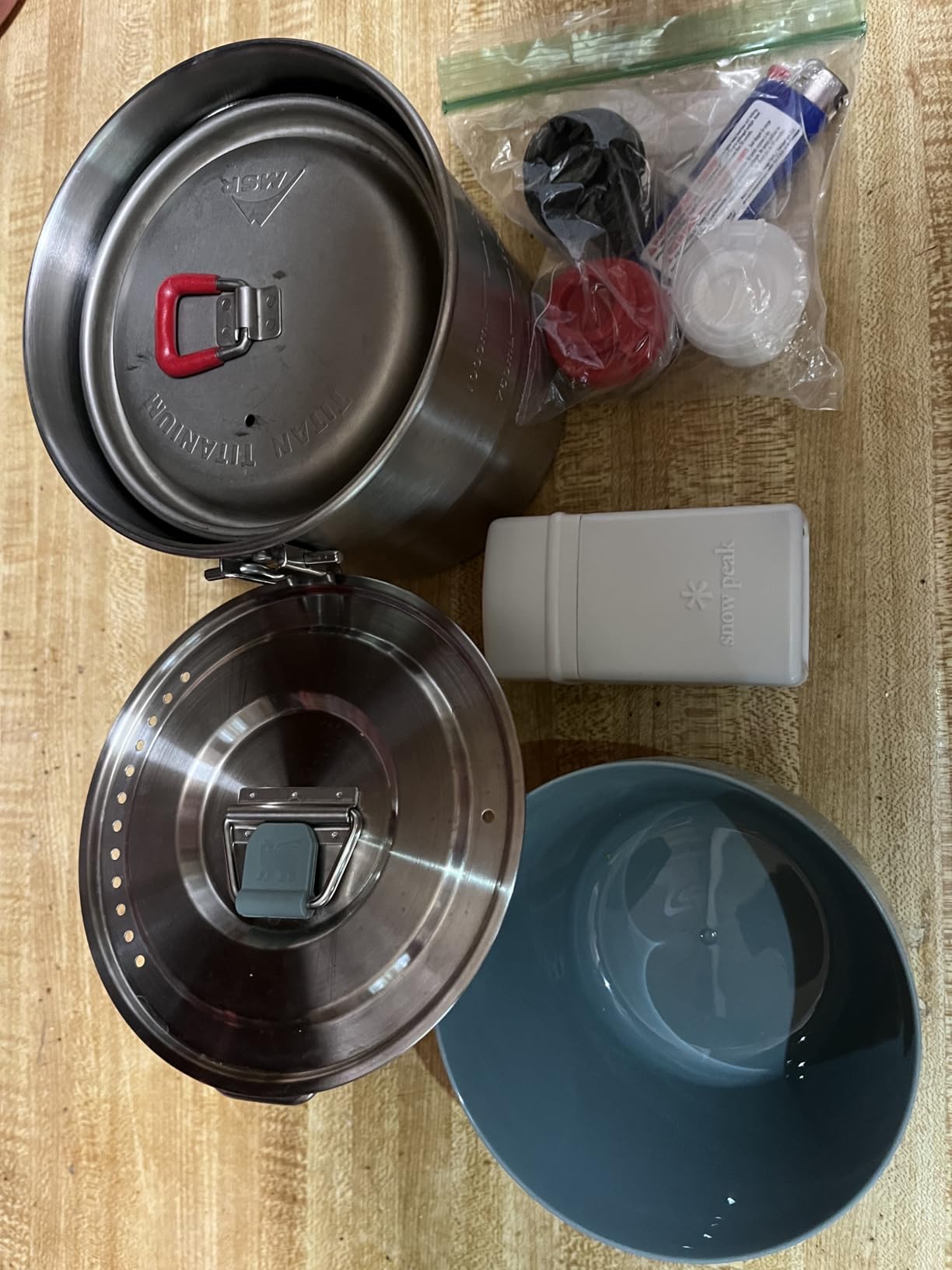 Stanley Wildfare Go Two Bowl Mess Kit | 8pc Portable Pot & Cookware Set | 1.25qt Stainless Steel Pot w/Locking Handle, Lid, 2 Bowls & Sporks customer photo 1