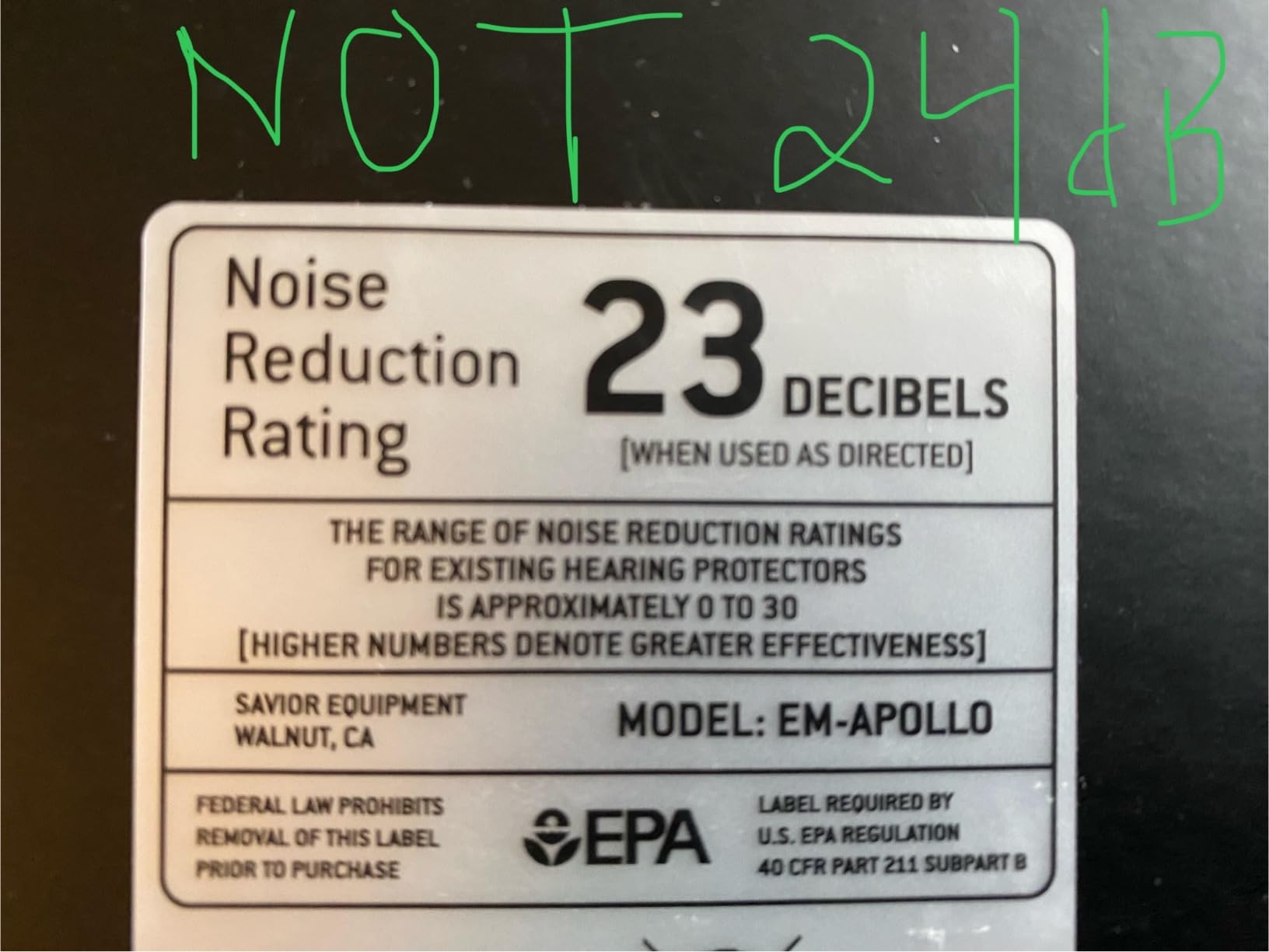 Savior Equipment Apollo Electronic Earmuffs For Shooting w/Gel Ear Pads, 24dB NRR, Noise Cancelling Ear Protection Headset customer photo 1