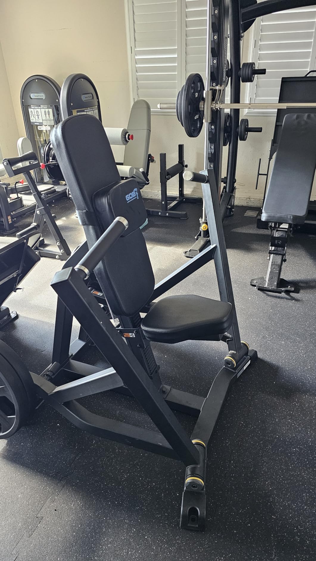 Gronk Fitness Seated Chest Press | Plate Loaded Chest Press Machine for Ultimate Gains | Bench Press Machine Workout | Use with 2