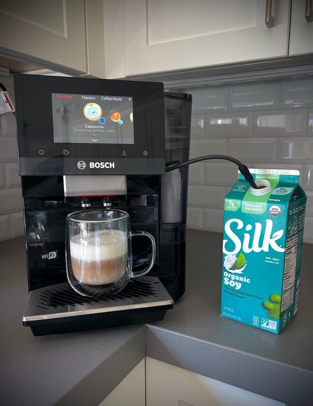 Bosch 800 Series Fully Automatic Espresso and Coffee Machine - 35 Drinks, Cold Brew, Double Cup, Milk Hose, Ceramic Grinder, Smart Features, in Black TPU60309 customer photo 1