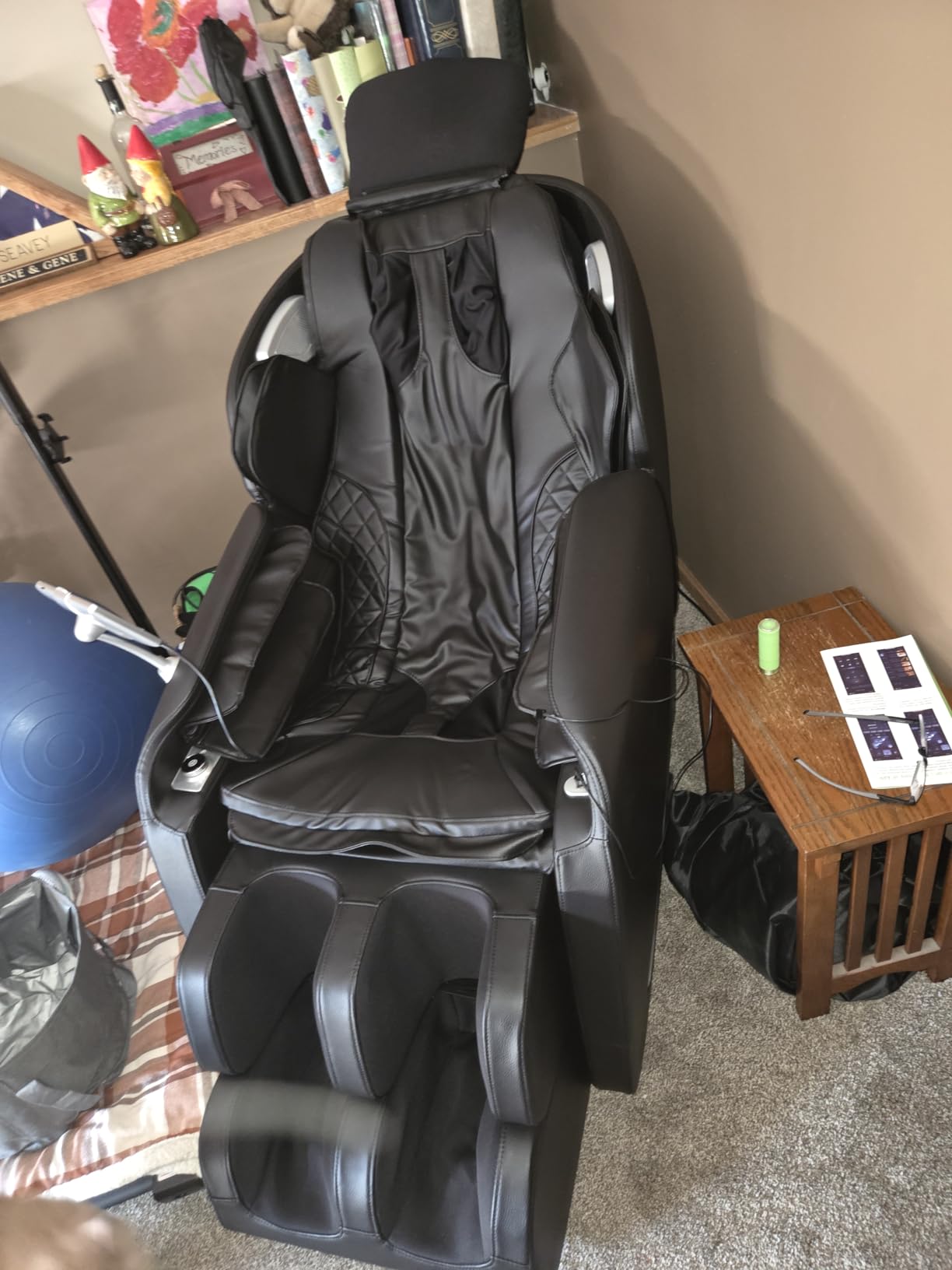 Real Relax 2026 Massage Chair Full Body, Zero Gravity SL-Track Shiatsu Massage Recliner with Upgraded Phone Controller and Holder, APP Control, Child Lock, Pause Button and LED Light, Favor-06, Black customer photo 9