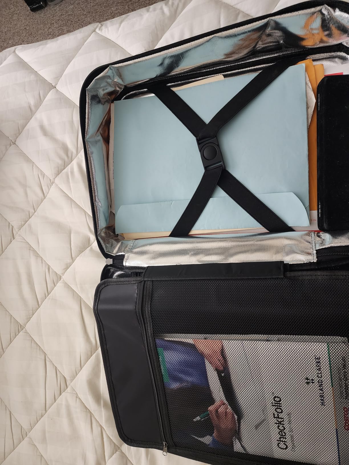 ENGPOW Fireproof File Organizer Bag with 13 Colorful Pockets Accordion File Folder,5200℉ Document Organizer Box with Lock&Labels,Multi-Layer Portable Home Safe Storage for Important Documents,Files customer photo 1