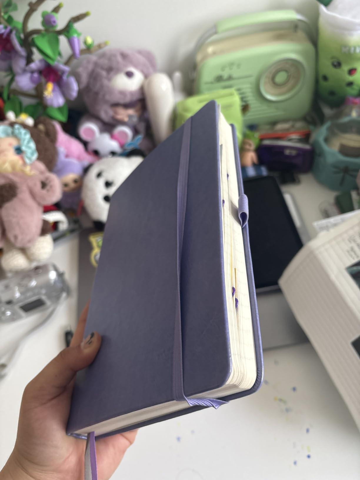 Blank Journal Notebook, A5, 192 Pages 100 GSM Thick Sketch Book for Women Men, Hardcover Leather Unlined Journaling for Work, Notebooks for Writing, 5.8 inches x 8.5 inches (Brown) customer photo 1