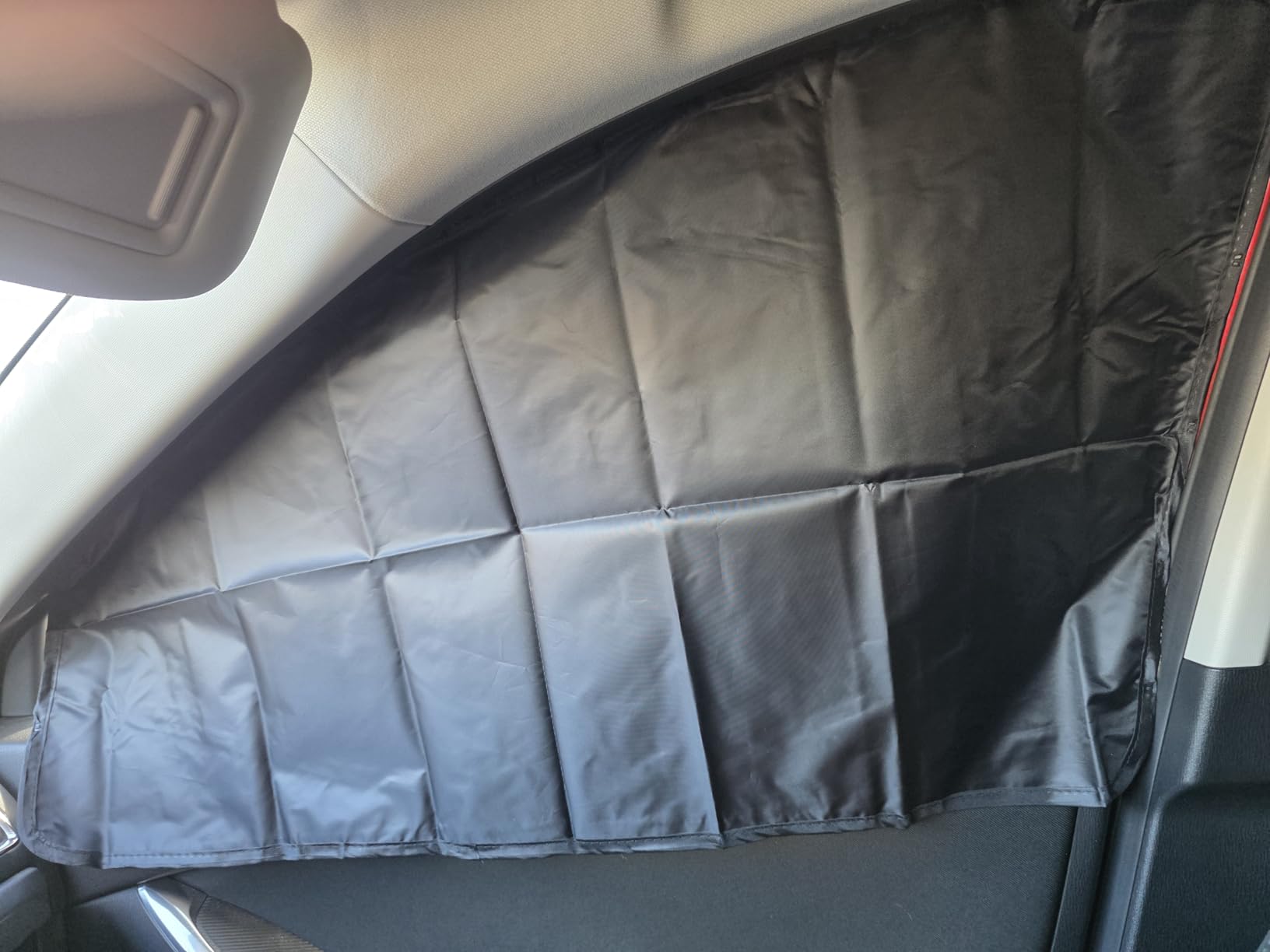 XCBYT Car Window Shades - 4 Pcs Car Privacy Curtains - 100% Block Light Car Window Covers - Magnetic Side Window Sun Shade Keeps Cooler for Breastfeeding, Taking a nap, Changing Clothes, Camping customer photo 1