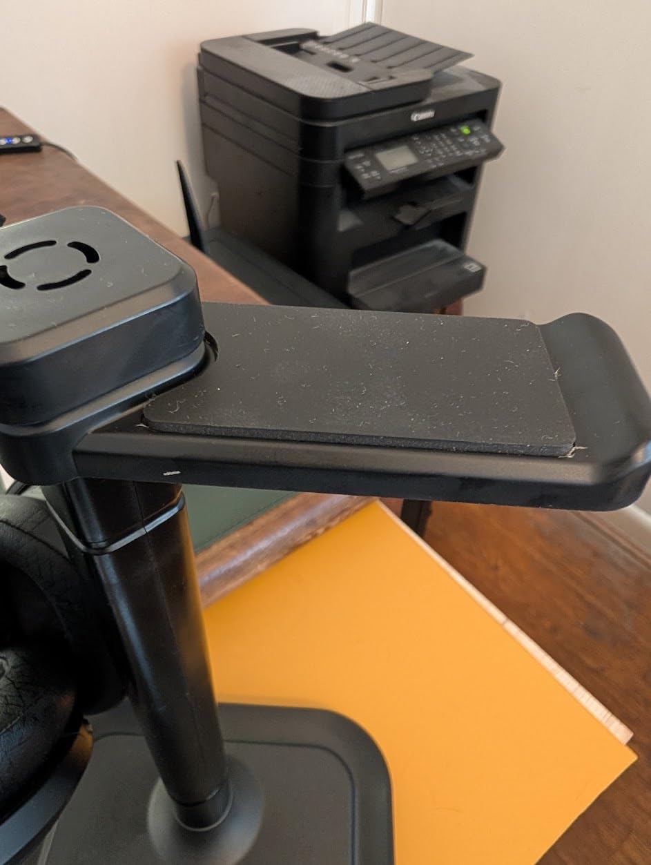 VICHYIE Headphone Stand for AirPods Max, Headset Holder with Aluminum Supporting Rod, Heavy Base Desk Stand Headphones Support Accessory for All Headphones - Silver White customer photo 1