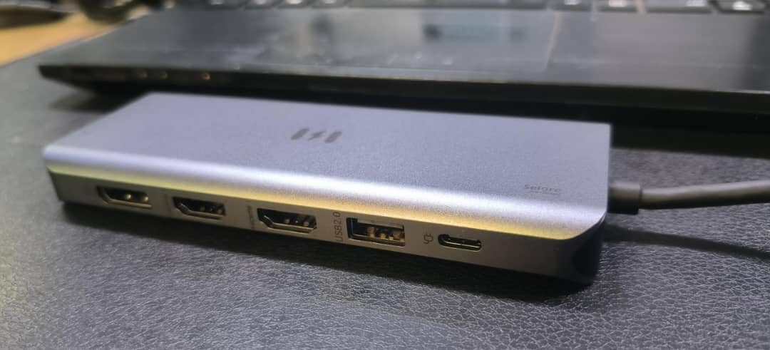 USB C Docking Station Dual Monitor, Selore Docking Station 3 Monitors Triple 4K Display with 2 HDMI, DisplayPort, 1Gbps Ethernet, 100W PD Charging, USB 3.0 Ports Adapter for Dell, HP, Lenovo,etc customer photo 1