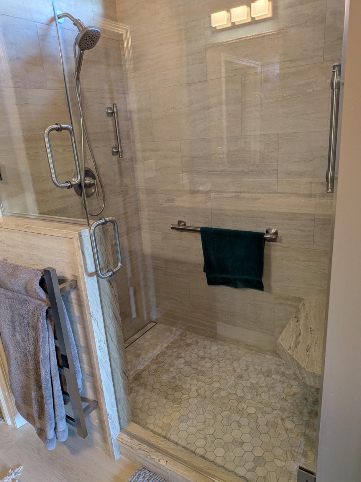 Smart Wireless Electric Towel Warmer | Blade Thin 6 Bar Design | Hardwired & Plug-in | Alexa & Google Home Compatible | Matte Black Finish customer photo 1