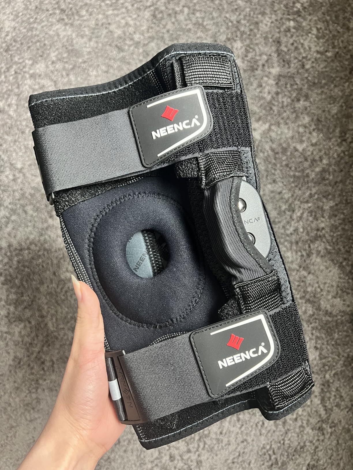 NEENCA Professional Knee Brace for Knee Pain, Hinged Knee Support with Patented X-Strap Fixing System, Medical for Pain Relief, Arthritis, Meniscus Tear, ACL, PCL, MCL, Runner, Sport -FSA/HSA Eligible customer photo 2