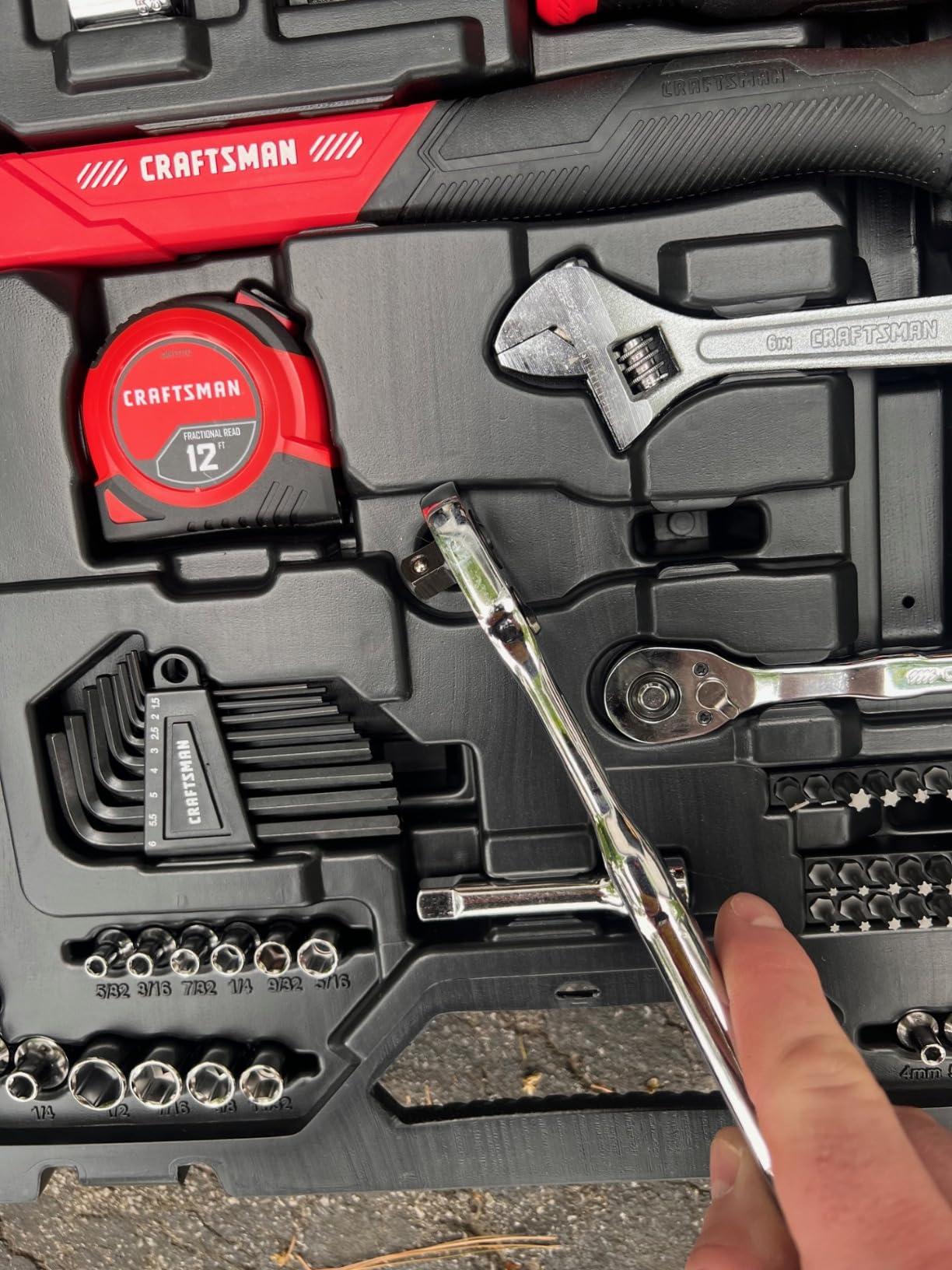 102-Piece Tool Kit for Home and Car, Durable Hand Tools Set with SAE and Metric Socket Set (CMMT99449) customer photo 1