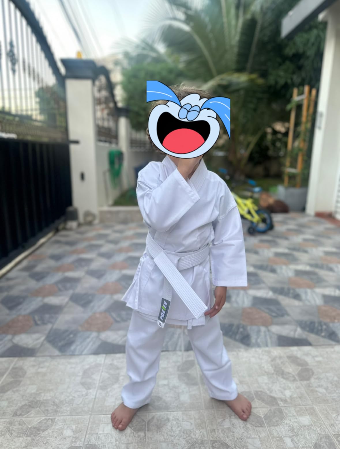 POZTEV Karate Uniform for Kids & Adults Lightweight Student Gi Pants and Jackets for Martial Arts Uniform With Free Belt customer photo 1