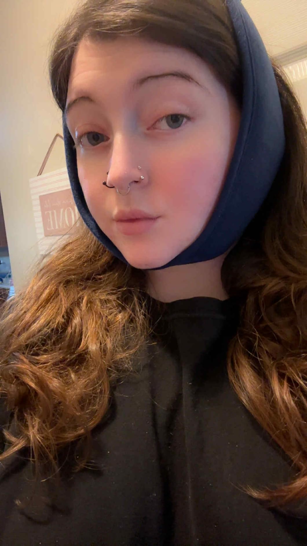 Wisdom Teeth Ice Pack Head Wrap, Face Ice Pack for Jaw Oral Surgery Pain Relief for TMJ, Teeth Removed, 4 Cold Therapy Gel Packs Reusable, Blue customer photo 1